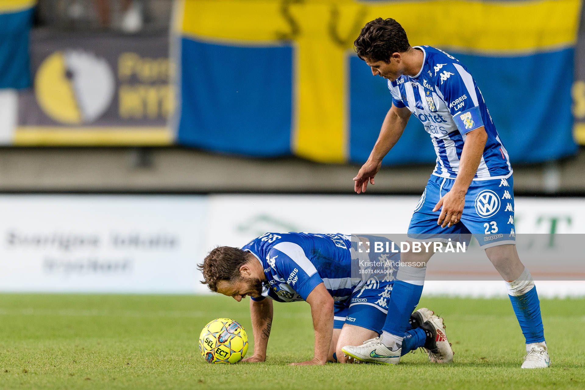 IFK Göteborgs Tobias Hysén har ont