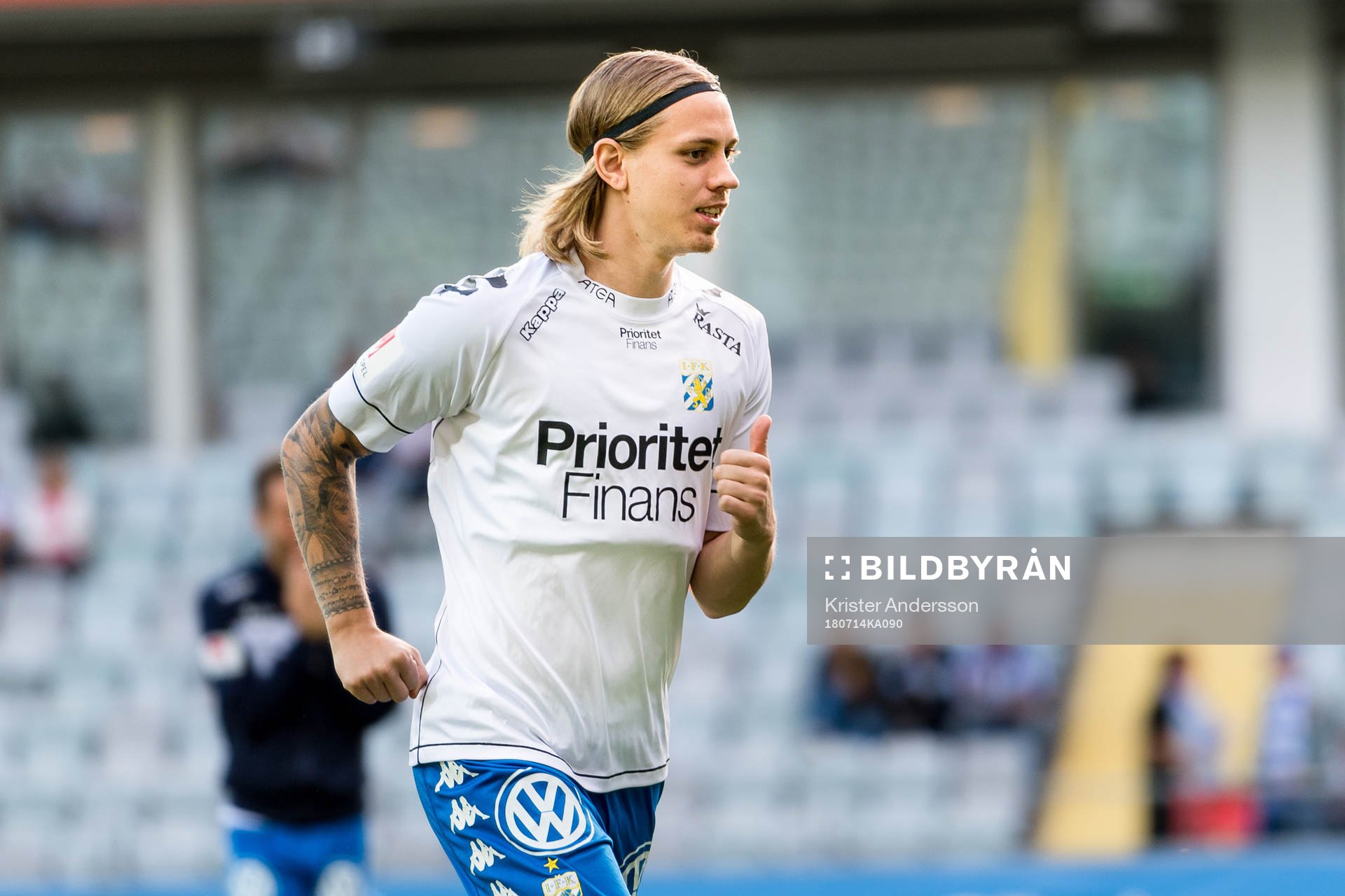 IFK Göteborgs Elias Mar Omarsson före fotbollsmatchen i