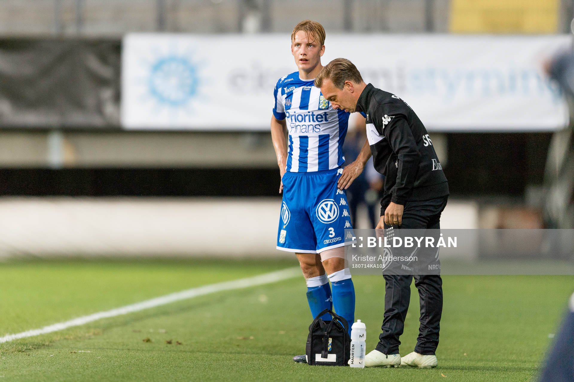 IFK Göteborgs Billy Nordström med skada