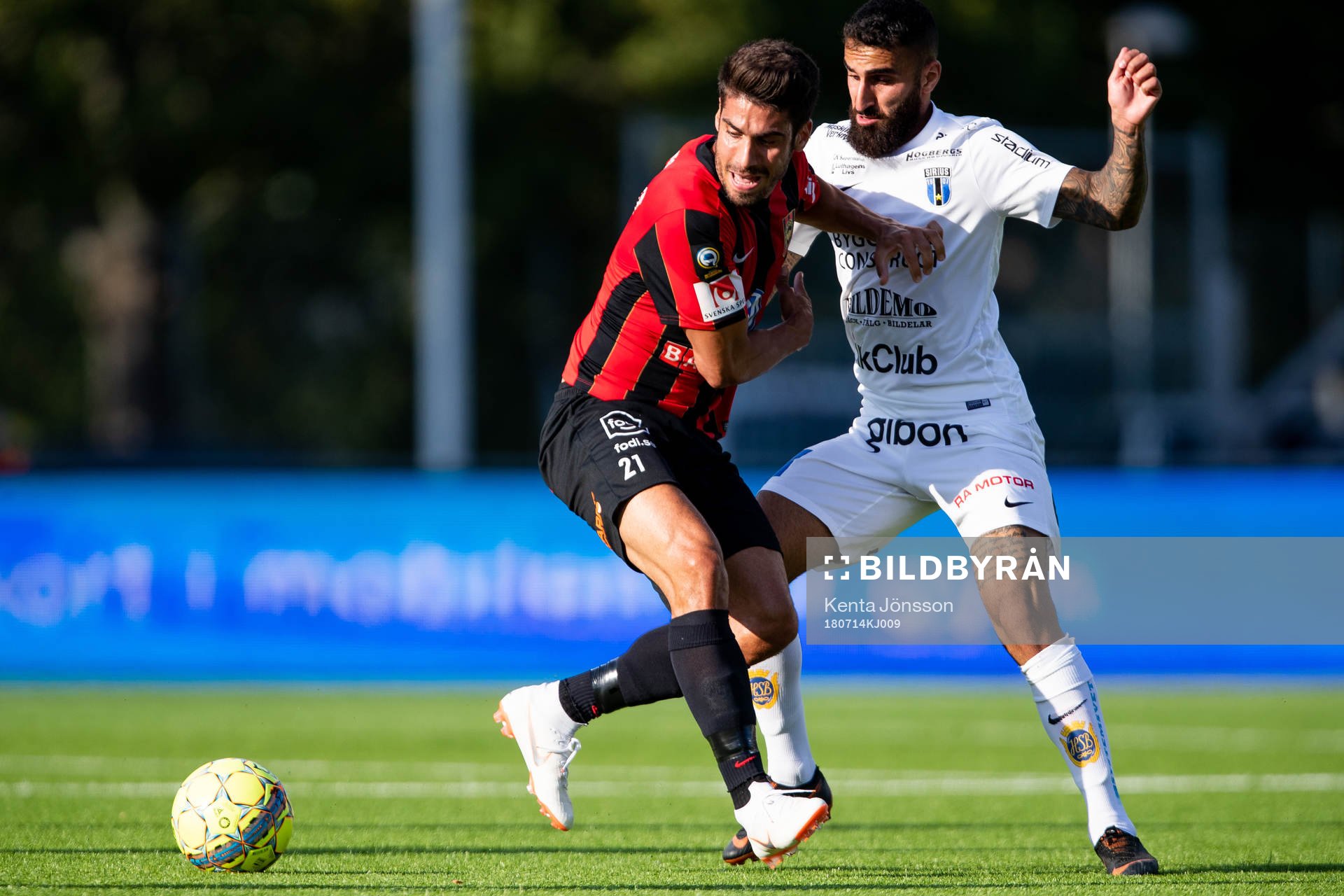 Brommapojkarnas Antonio Nieves Martin och Sirius Charbel