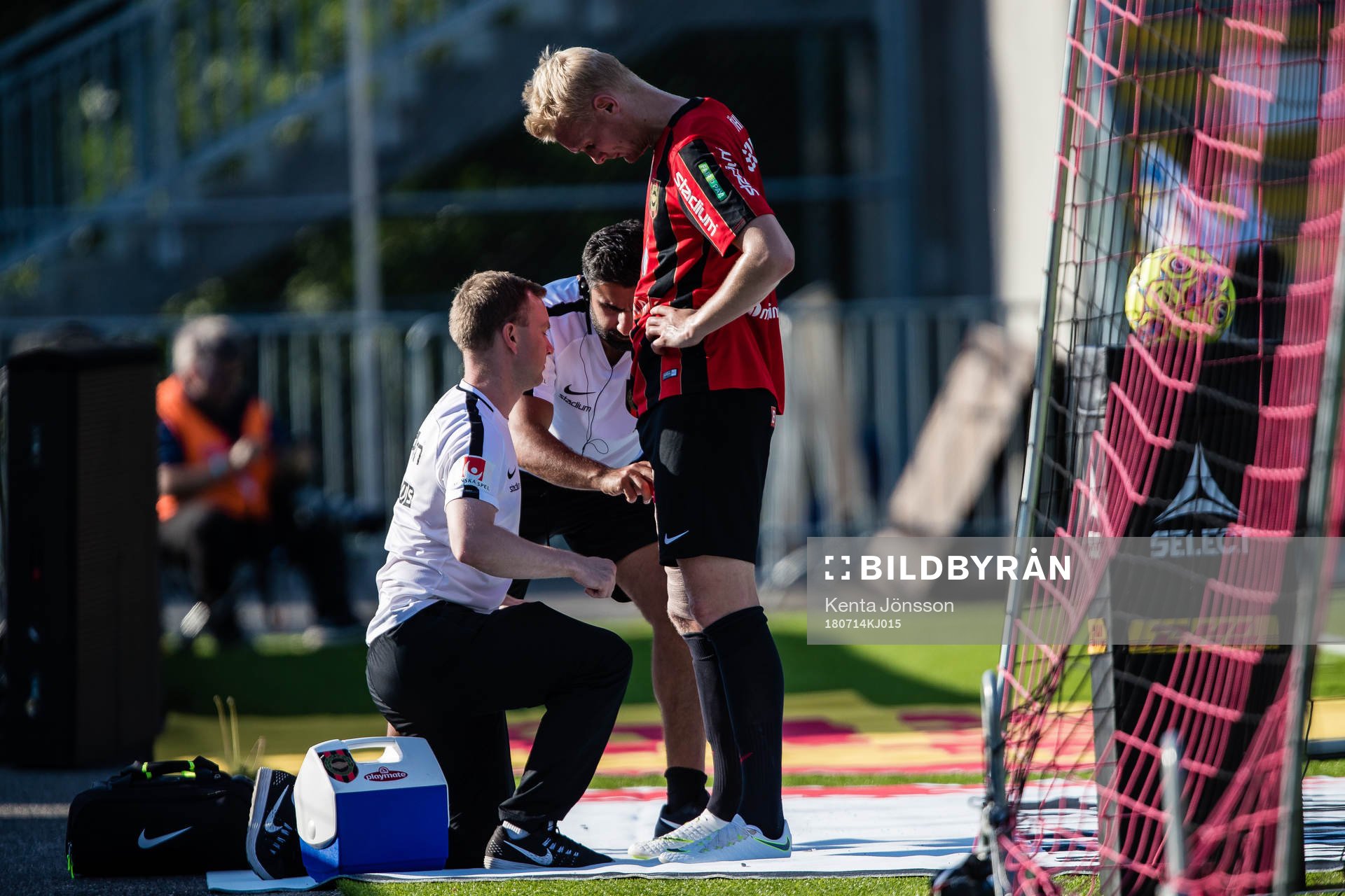 Brommapojkarnas Ludvig Öhman Silwerfeldt har skadat sig