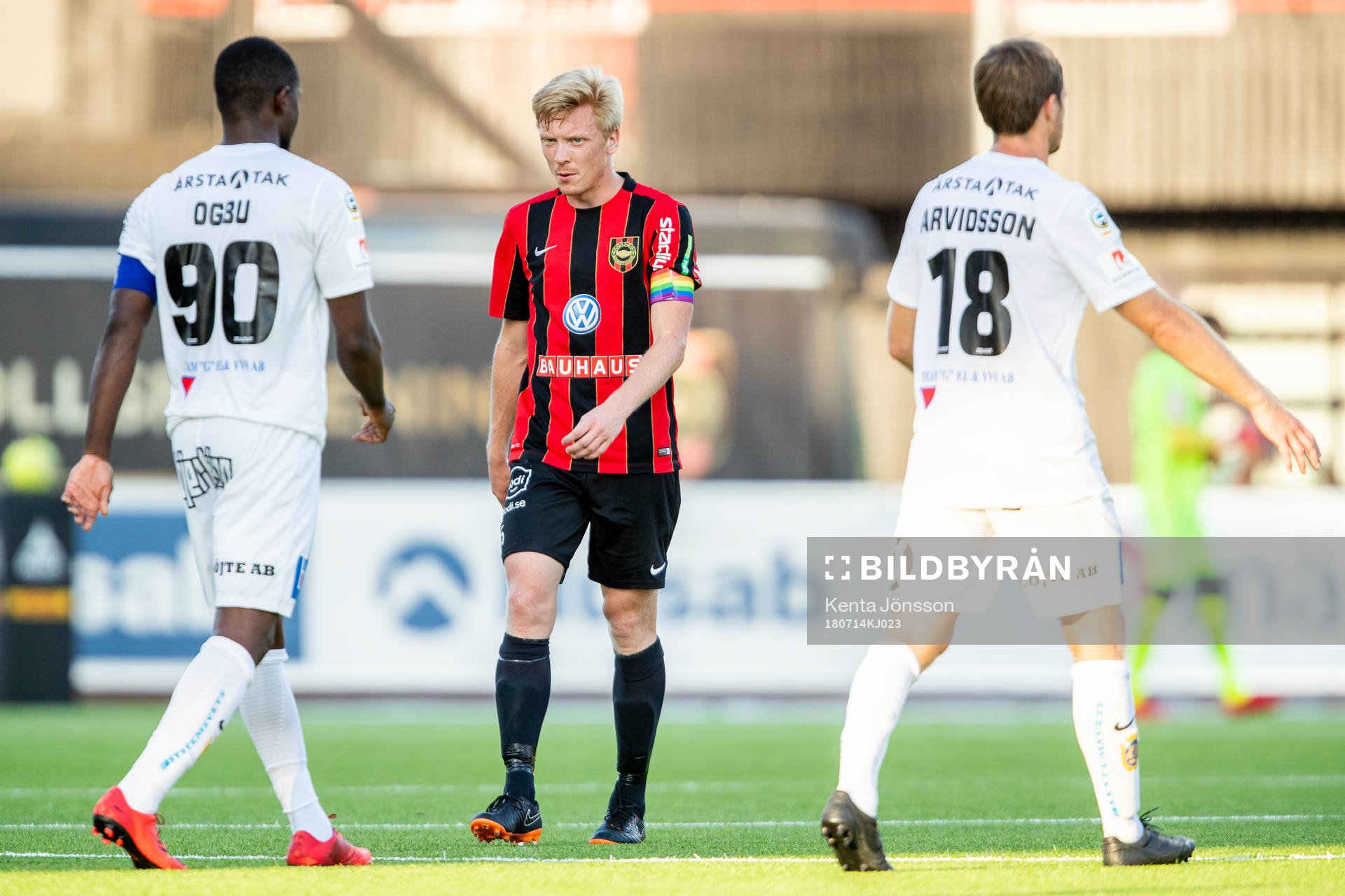 Brommapojkarnas Gustav Sandberg Magnusson deppar