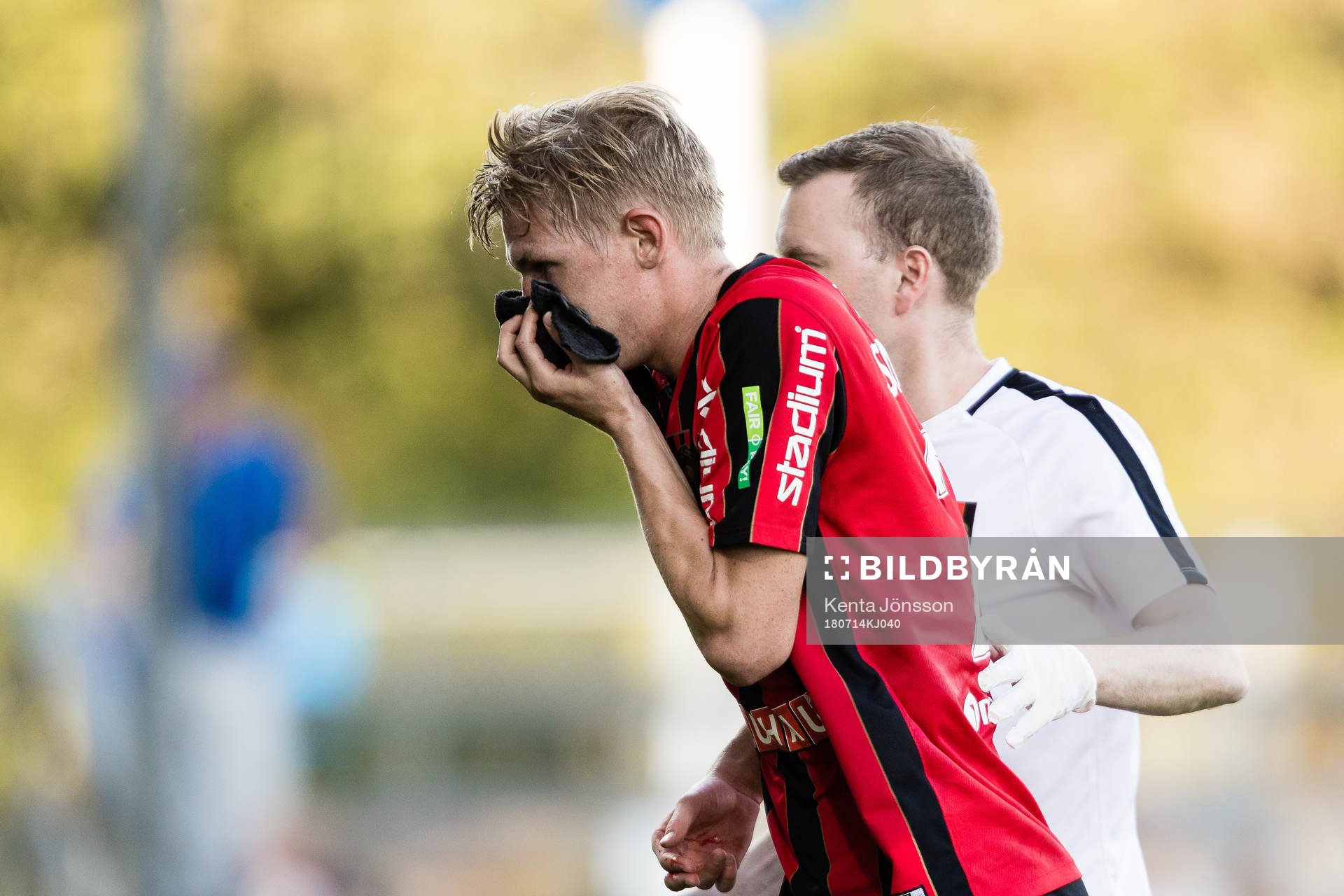 Brommapojkarnas Fritiof Björken har skadat sig