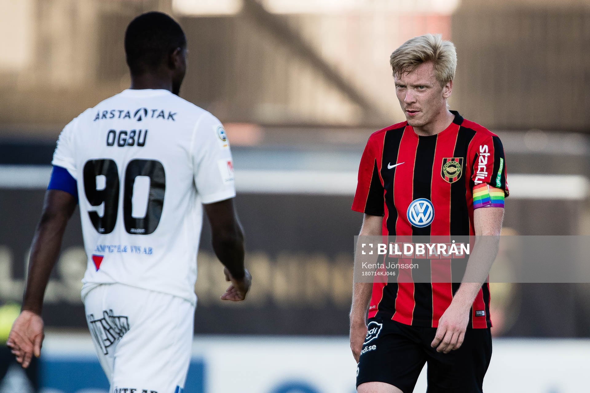 Brommapojkarnas Gustav Sandberg Magnusson deppar