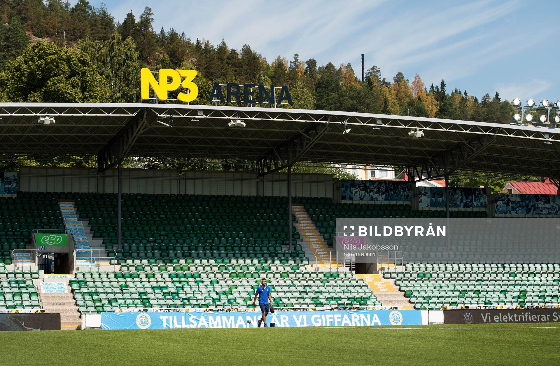NP# arena innan fotbollsmatchen i Allsvenskan mellan GIF