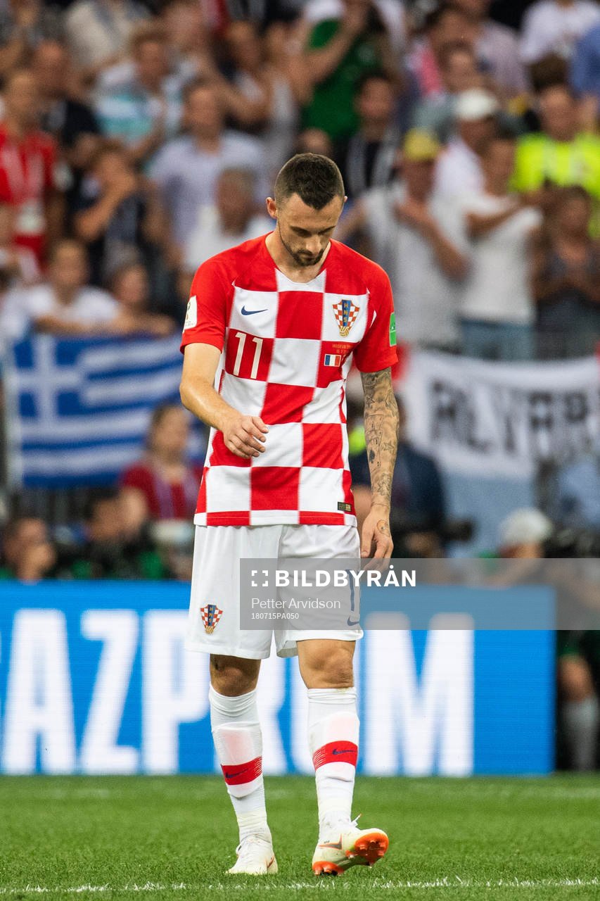 Marcelo Brozovic of Croatia looks dejected