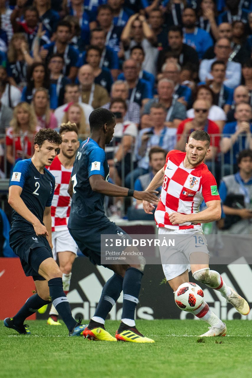 Paul Pogba of France and Ante Rebic of Croatia