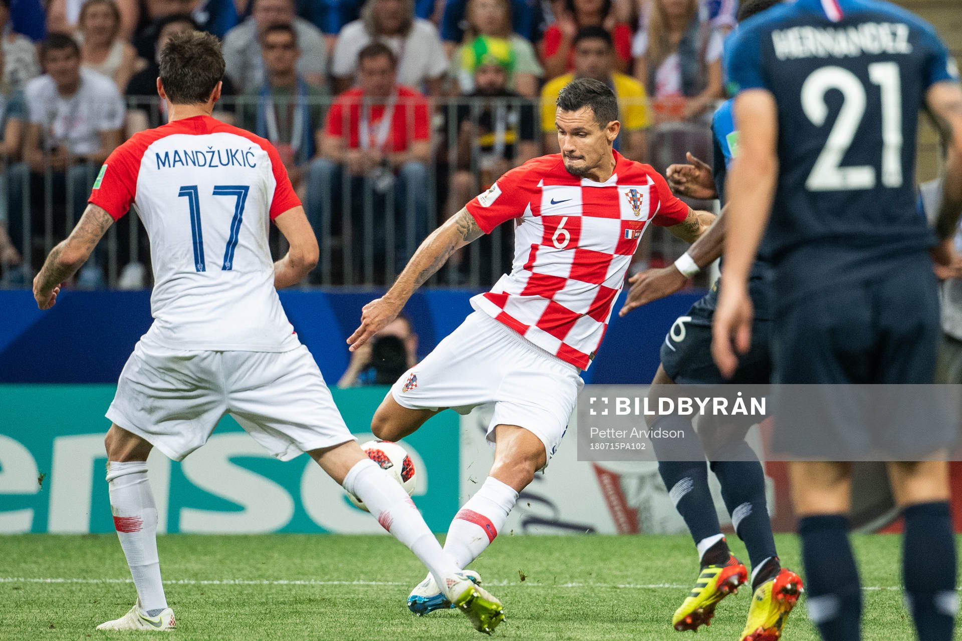 Dejan Lovren of Croatia