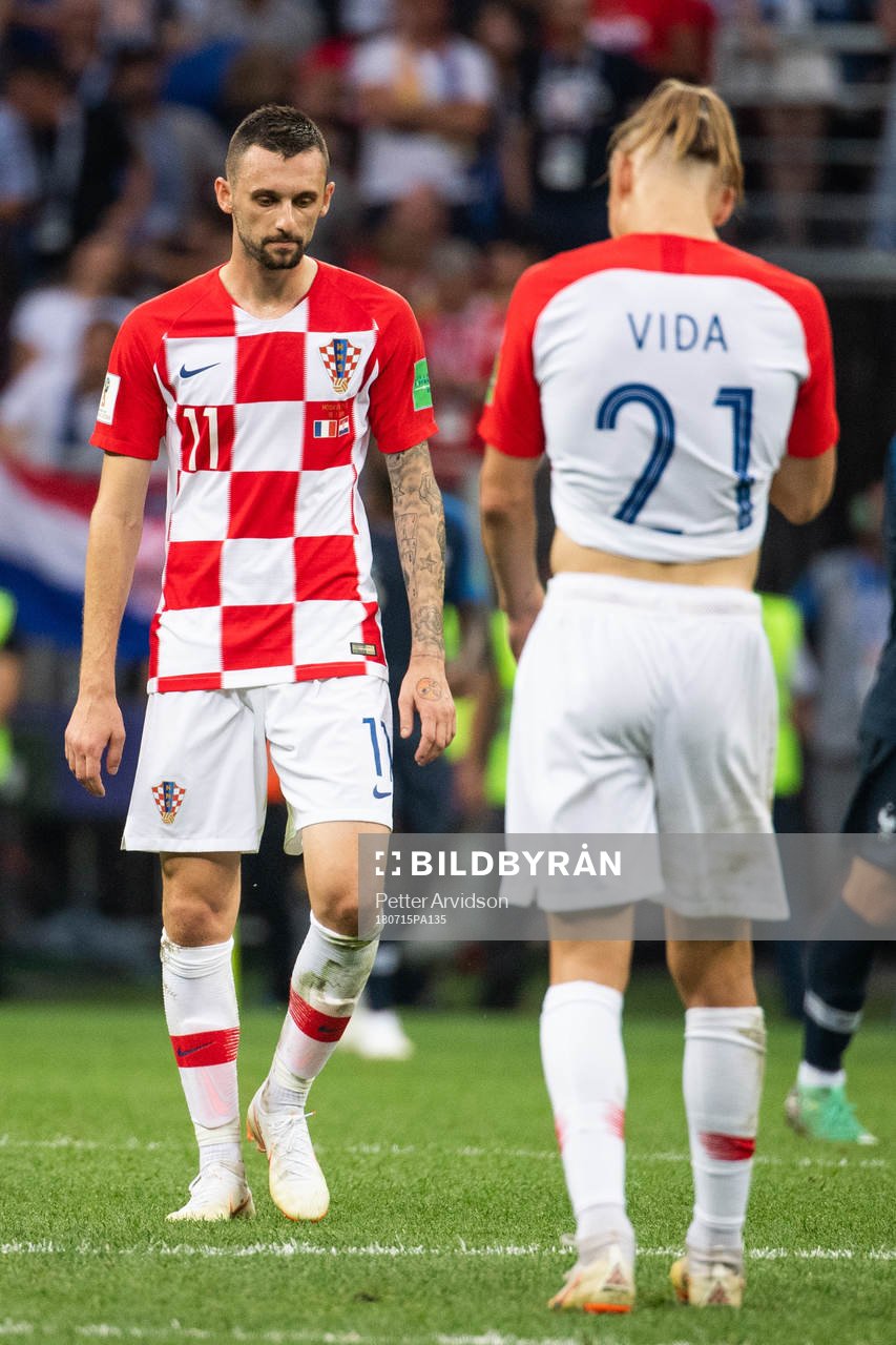 Marcelo Brozovic of Croatia looks dejected