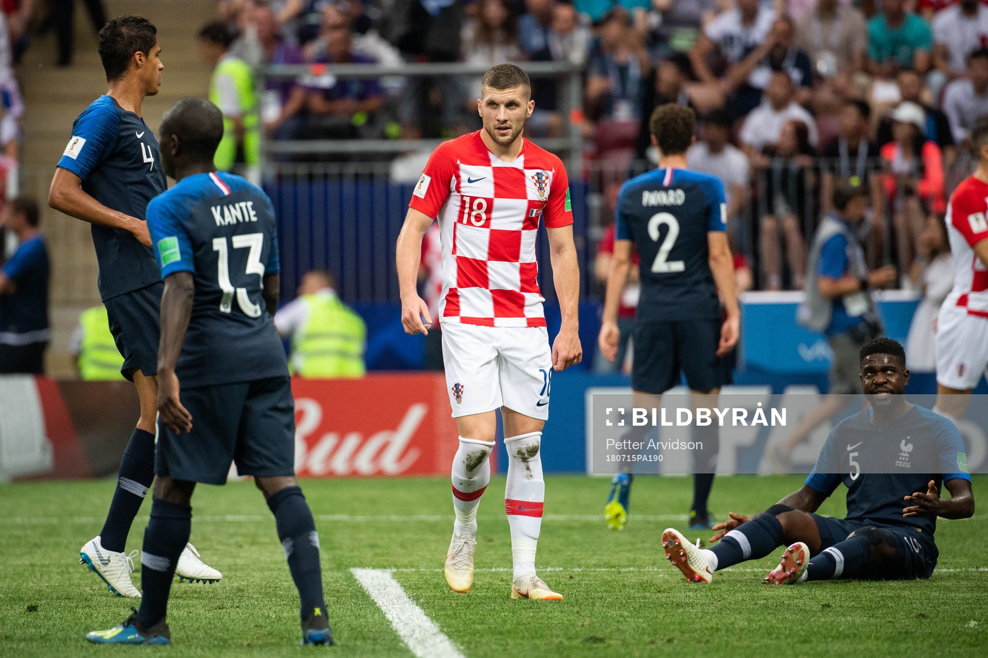 Ante Rebic of Croatia looks dejected