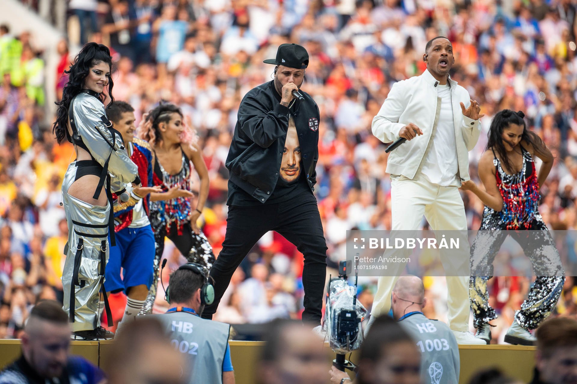 Will Smith (right) at the closing ceremony prior to the