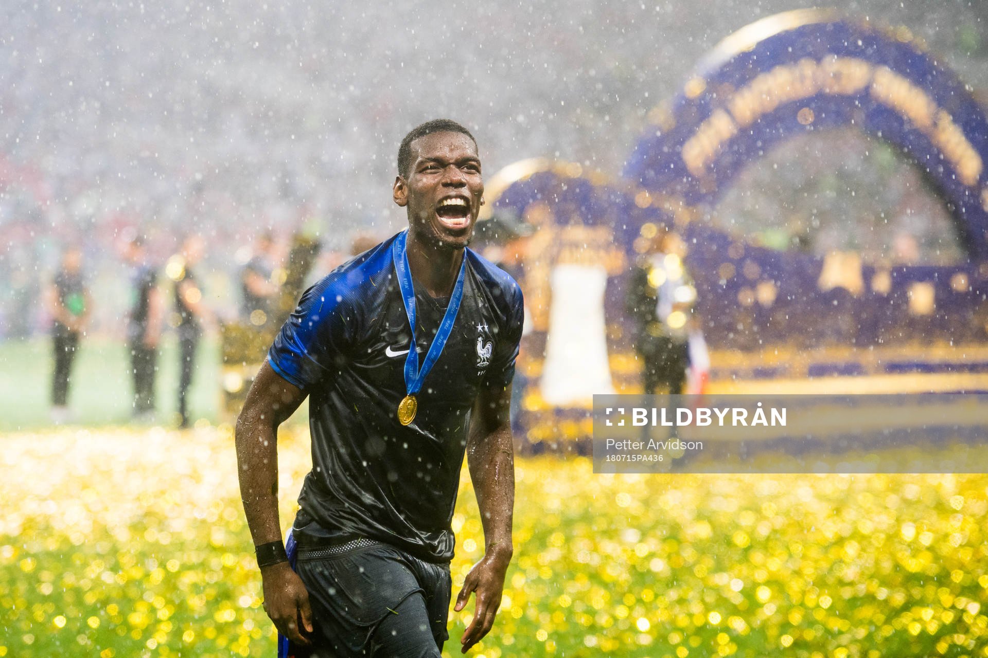 Paul Pogba of France celebrate