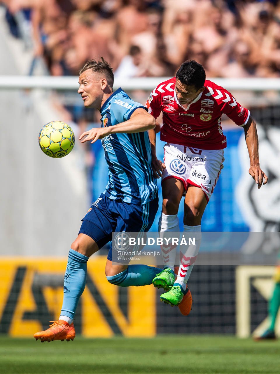 Djurgårdens Fredrik Ulvestad och Kalmars Romário Pereira