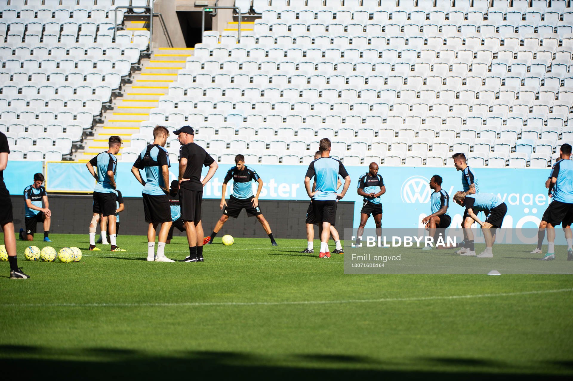 Fotbollsträning med Malmö FF