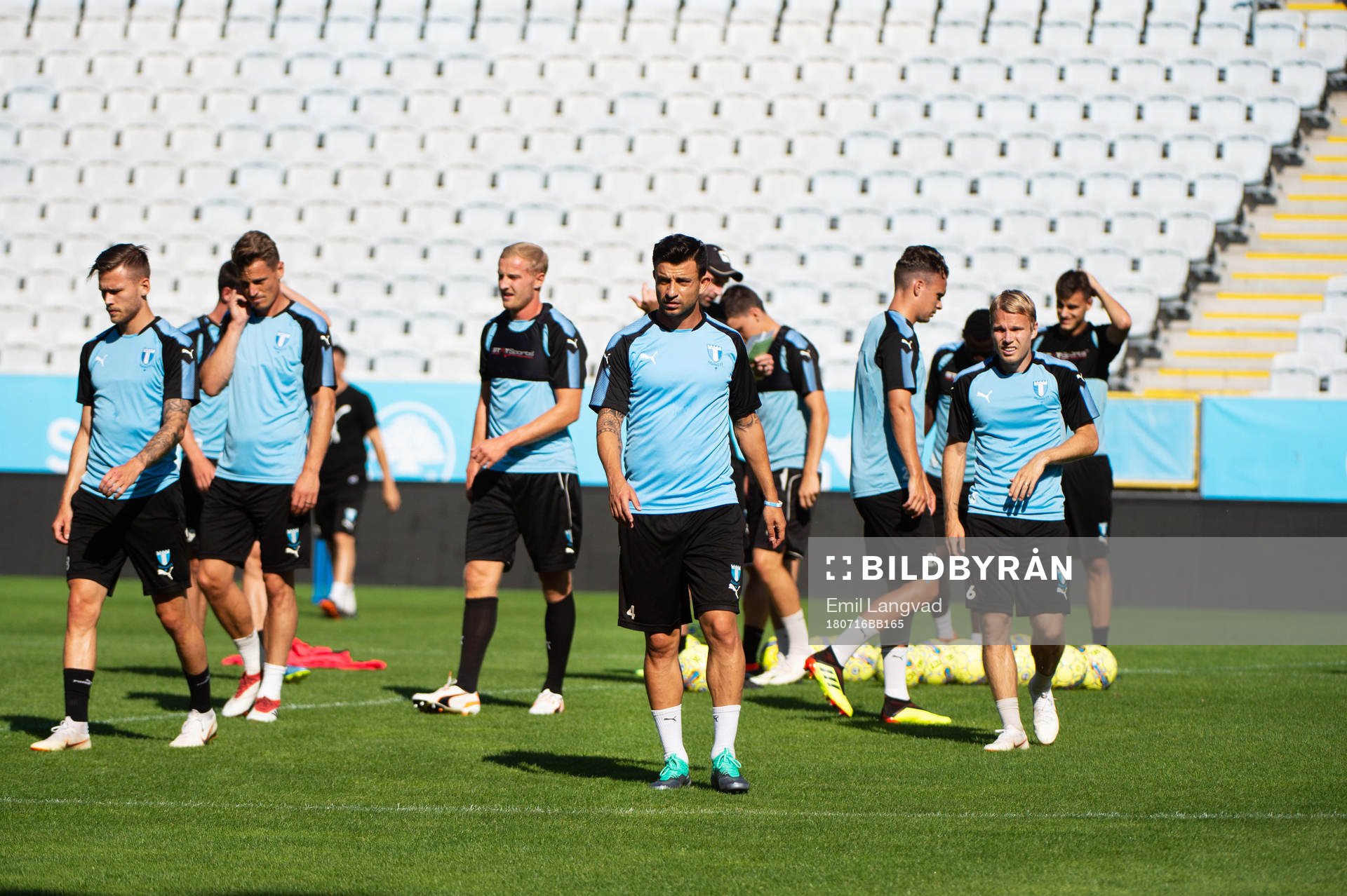 Fotbollsträning med Malmö FF