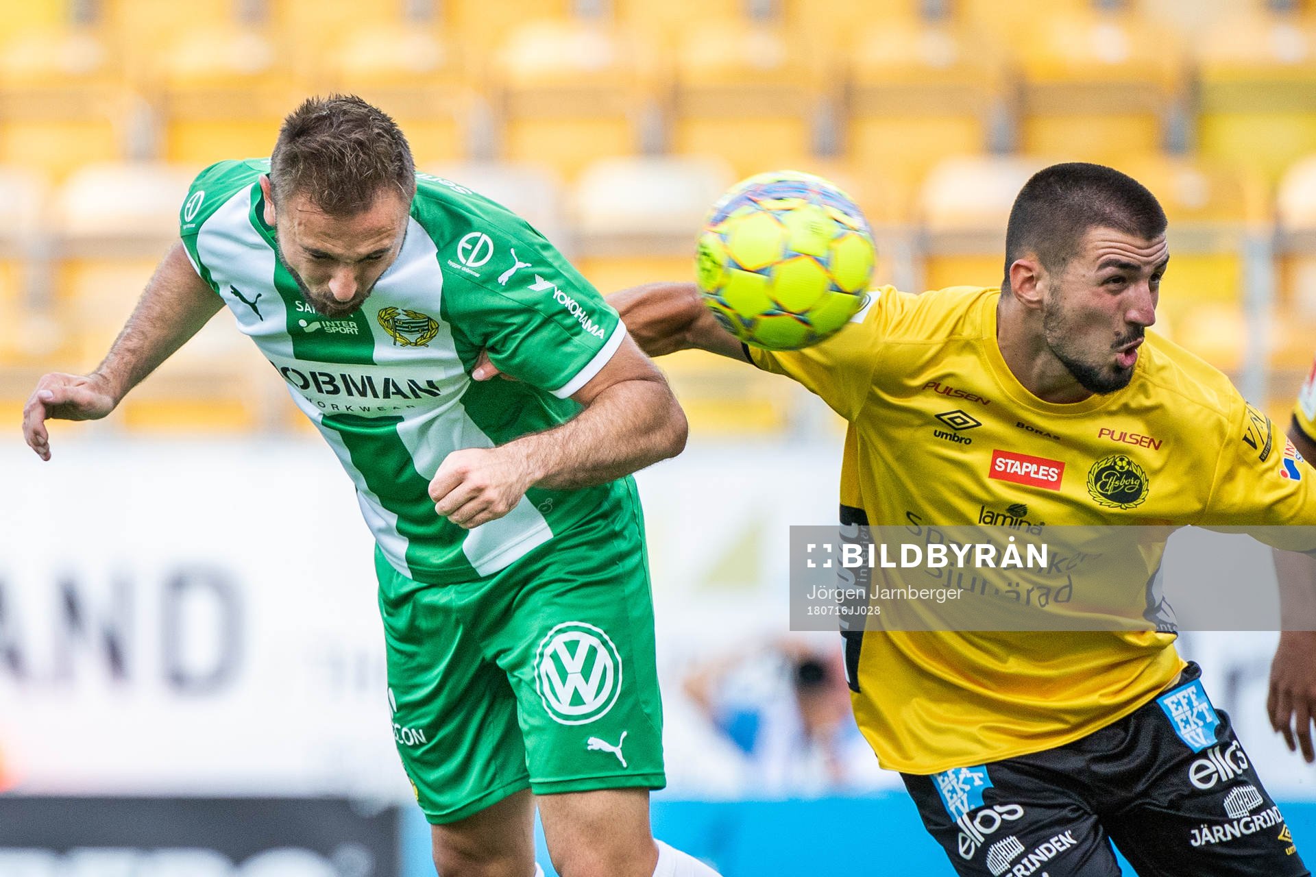 Hammarbys Muamer Tankovic och Elfsborgs Ibrahim Dresevic i