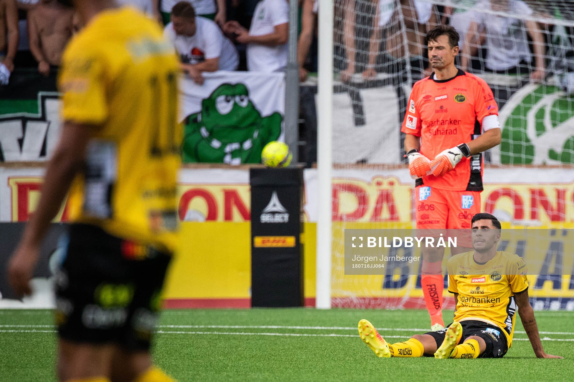 Elfsborgs Rami Kaib och målvakt Kevin Stuhr Ellegaard