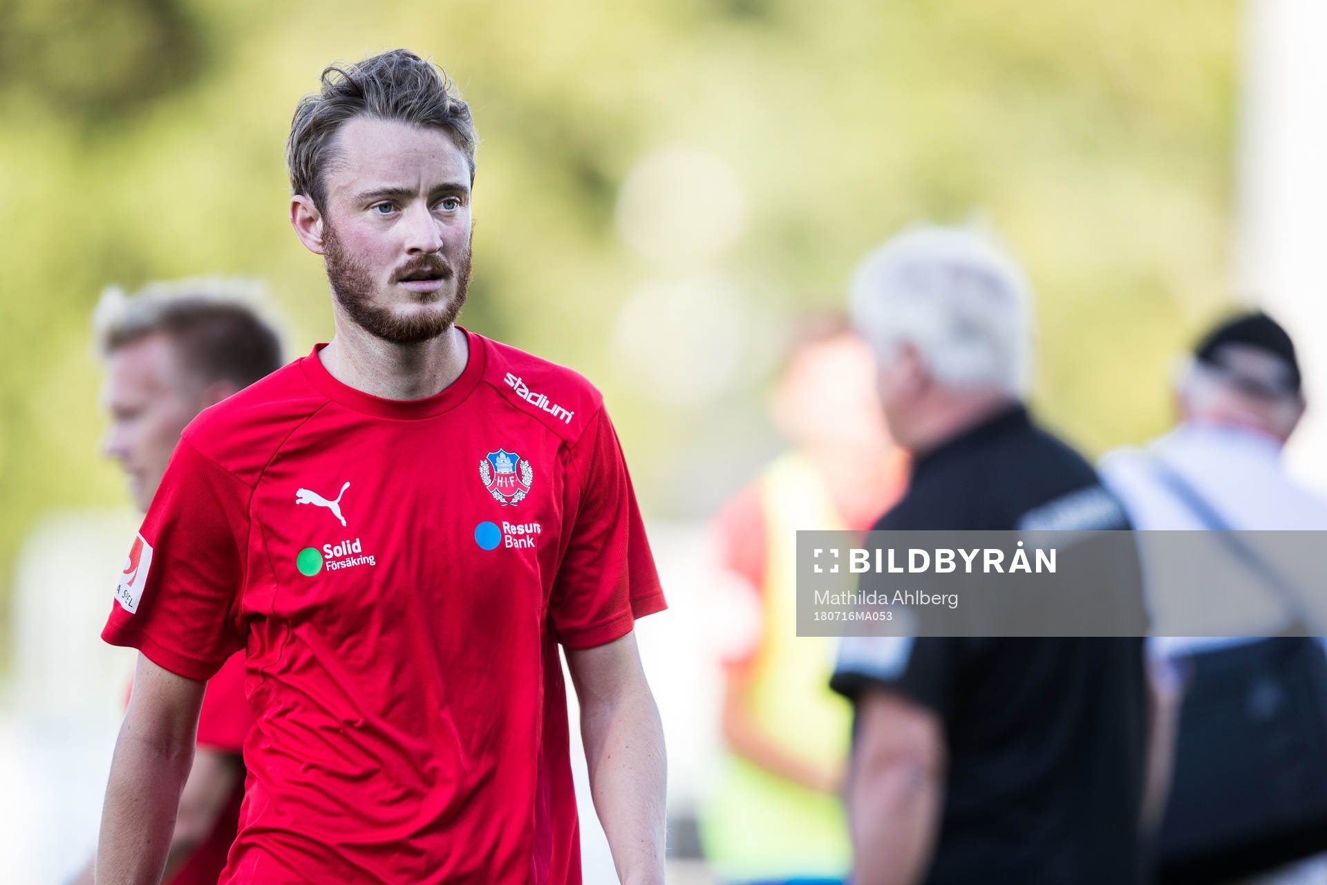 Helsingborgs Darijan Bojanic och Rasmus Jönsson