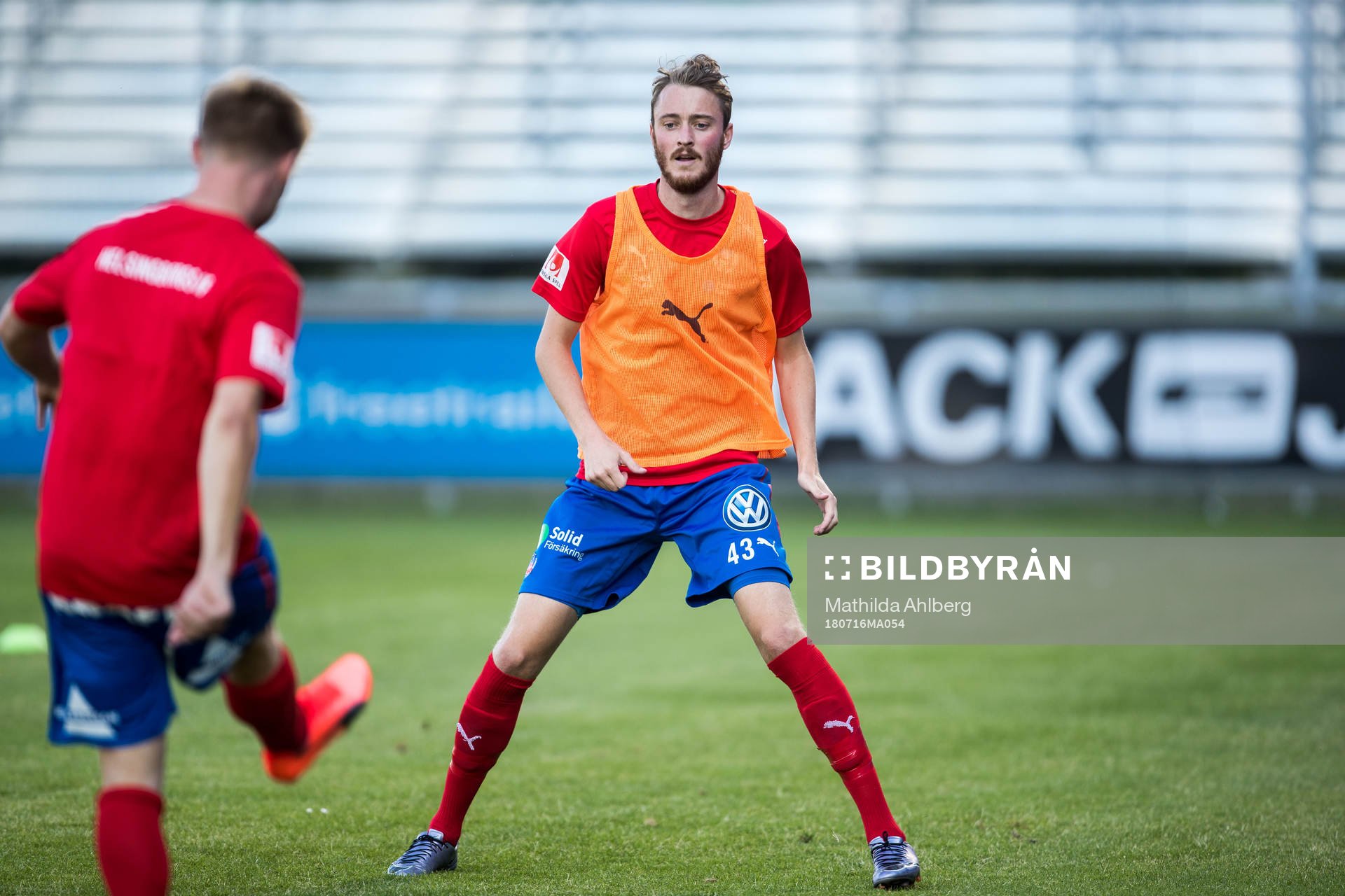 Helsingborgs Darijan Bojanic och Rasmus Jönsson
