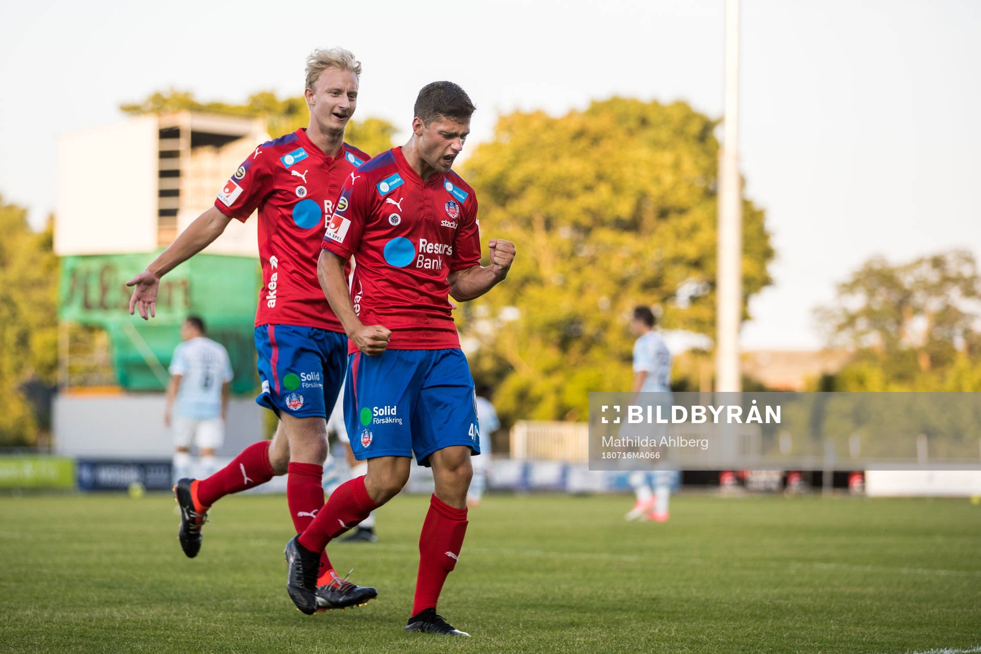 Helsingborgs Mattias Almeida Sundell jublar