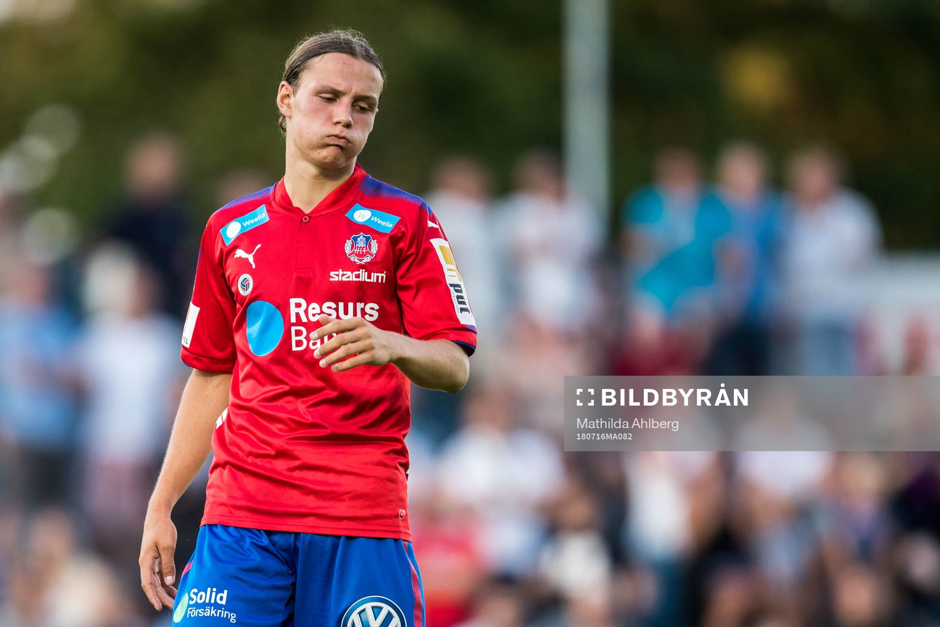 uHelsingborgs Filip Sjöberg deppar nder träningsmatch i