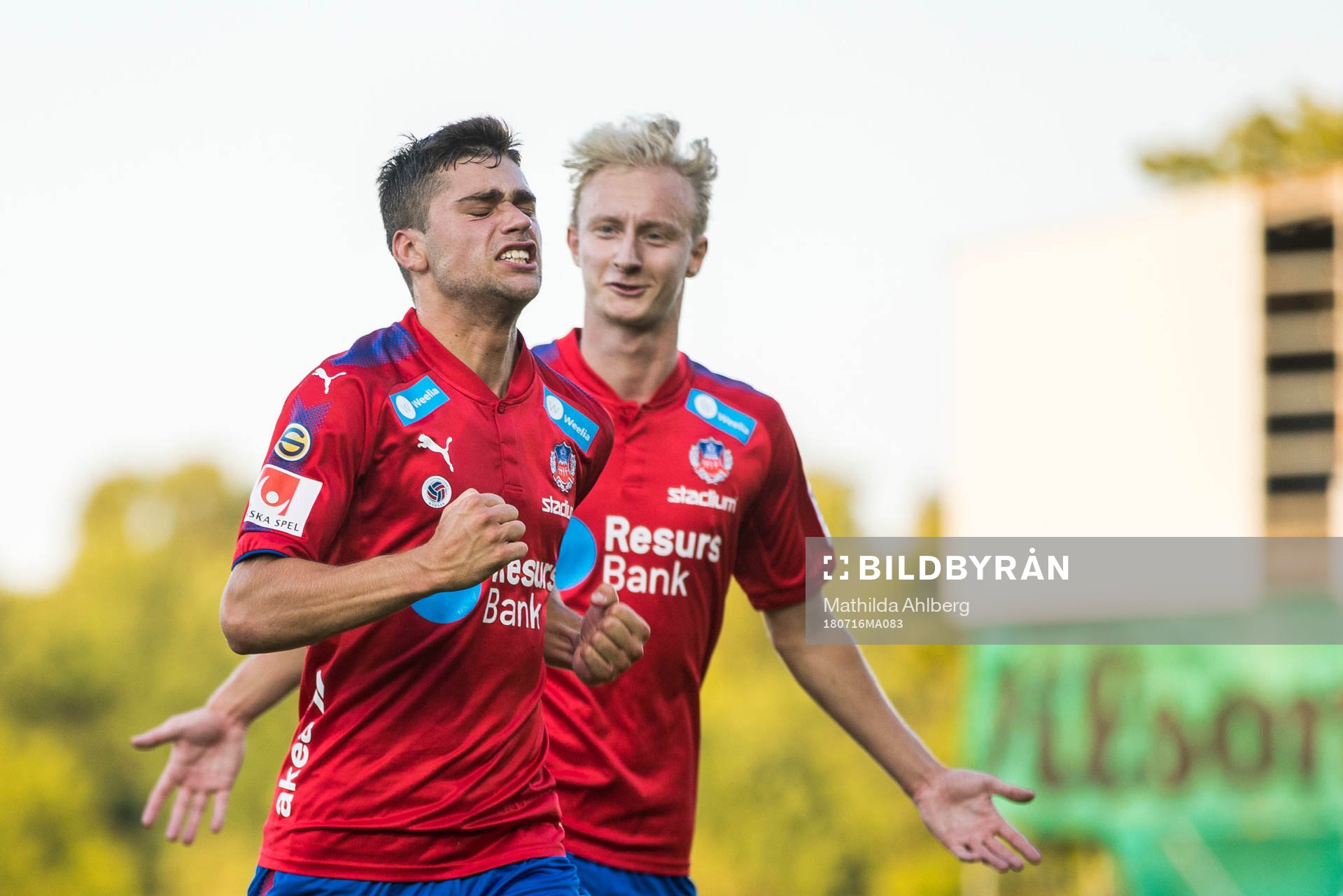 Helsingborgs Mattias Almeida Sundell jublar