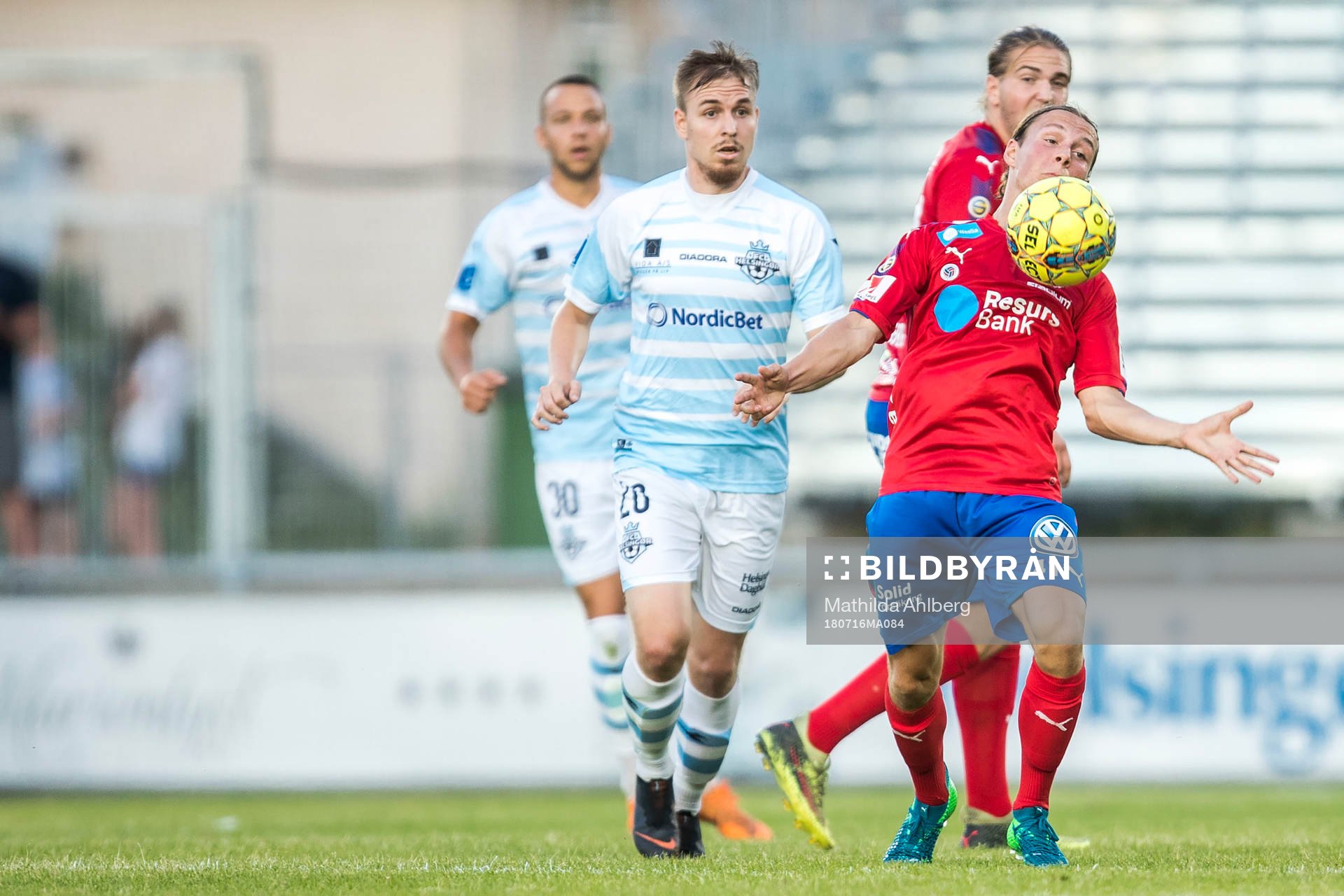 Helsingørs Melvin Frithzell och Helsingborgs Filip Sjöberg