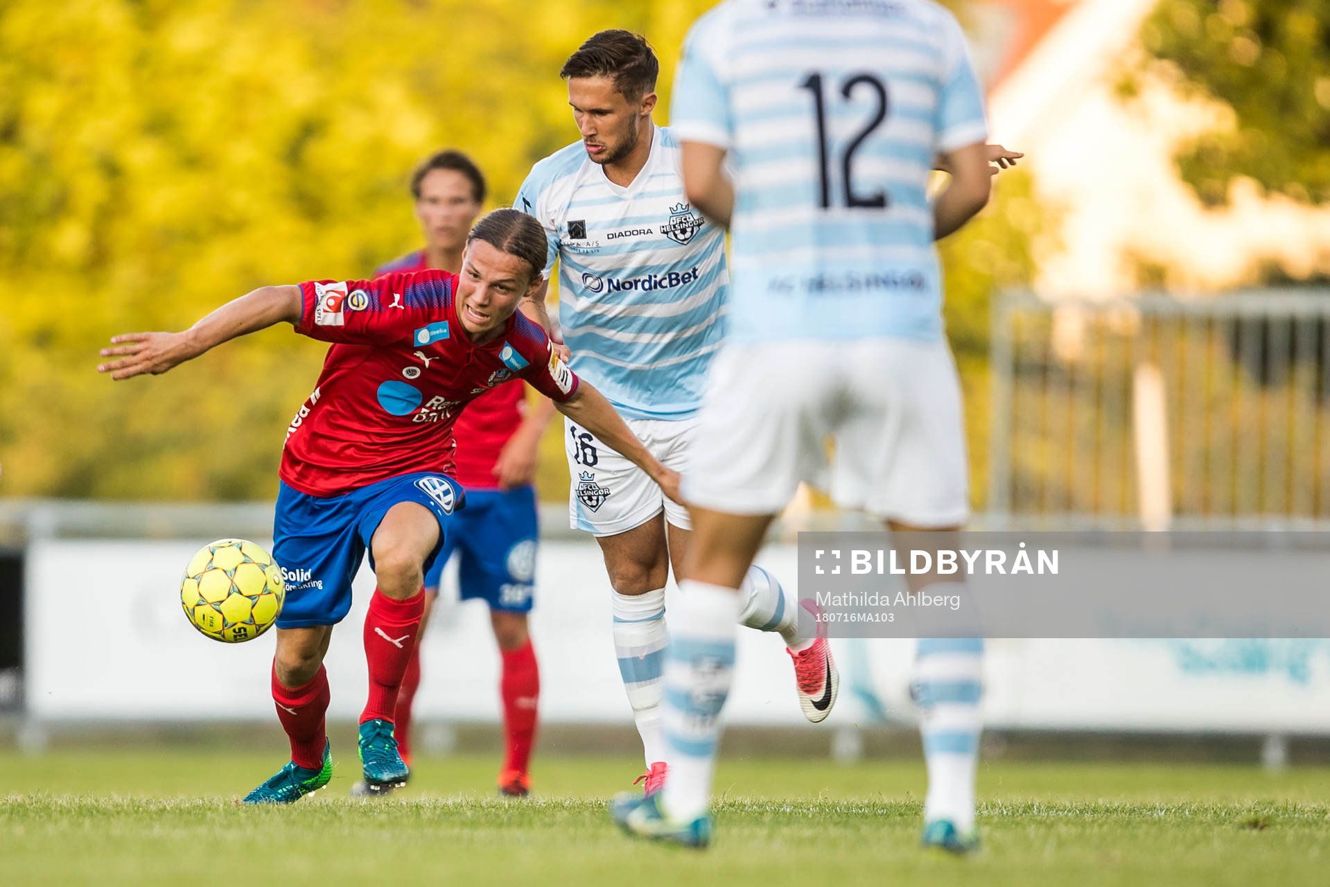 Helsingborgs Filip Sjöberg och Helsingørs Christian