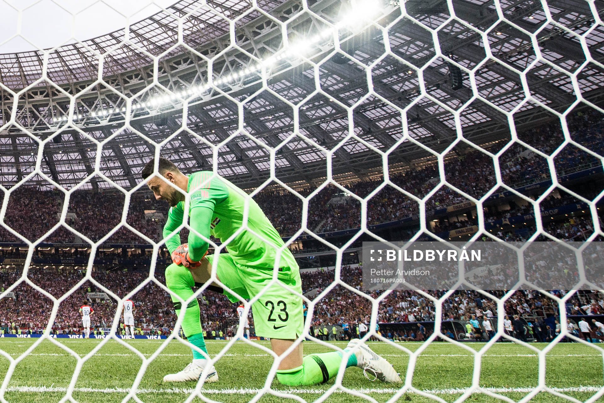 Goalkeeper Danijel Subasic of Croatia looks dejected
