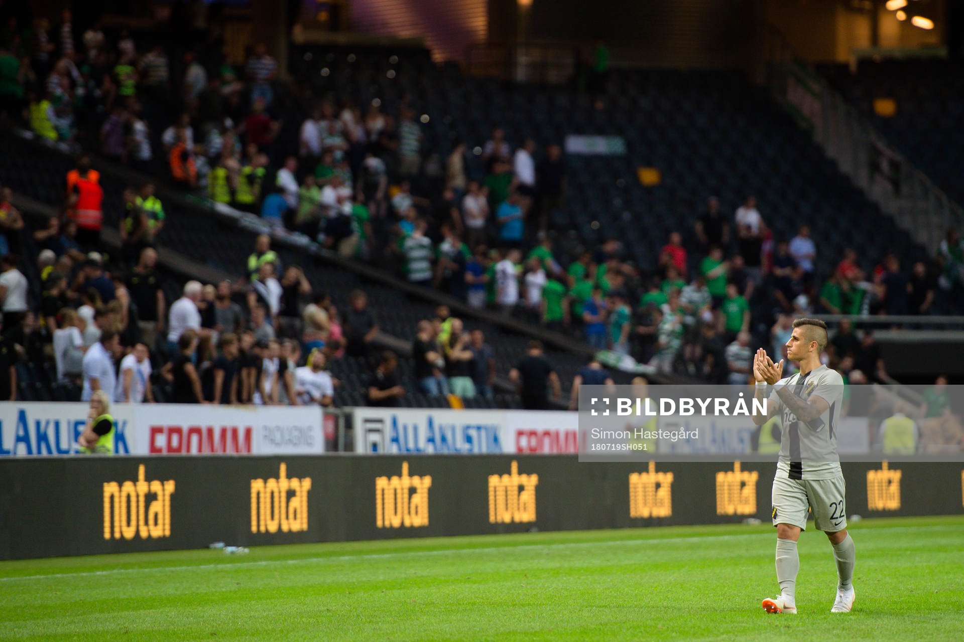 Nicolas Stefanelli of AIK celebrates