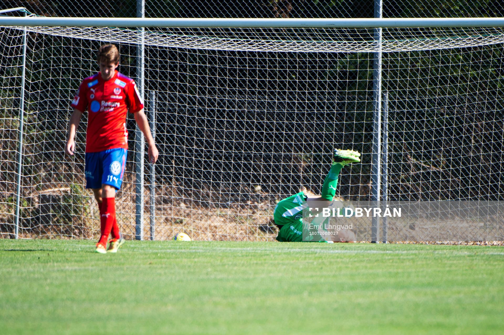Helsingborgs målvakt Pär Hansson deppar