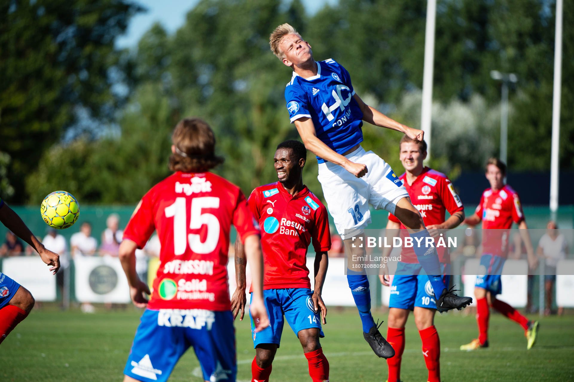 Helsingborgs Mohammed Abubakari och Fremad Amagers Marco
