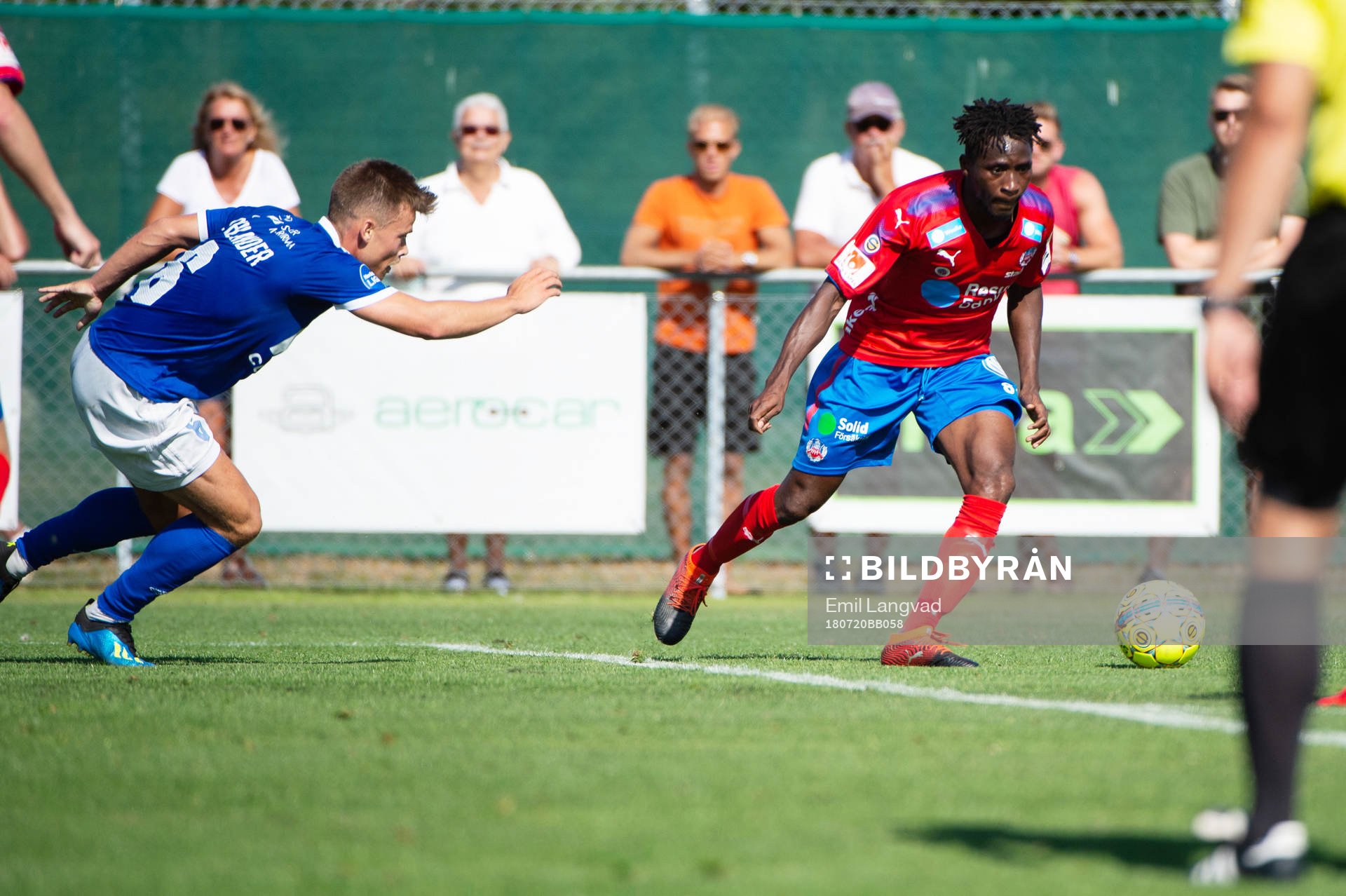 Fremad Amagers Lucas Ohlander och Helsingborgs Mamudu Moro