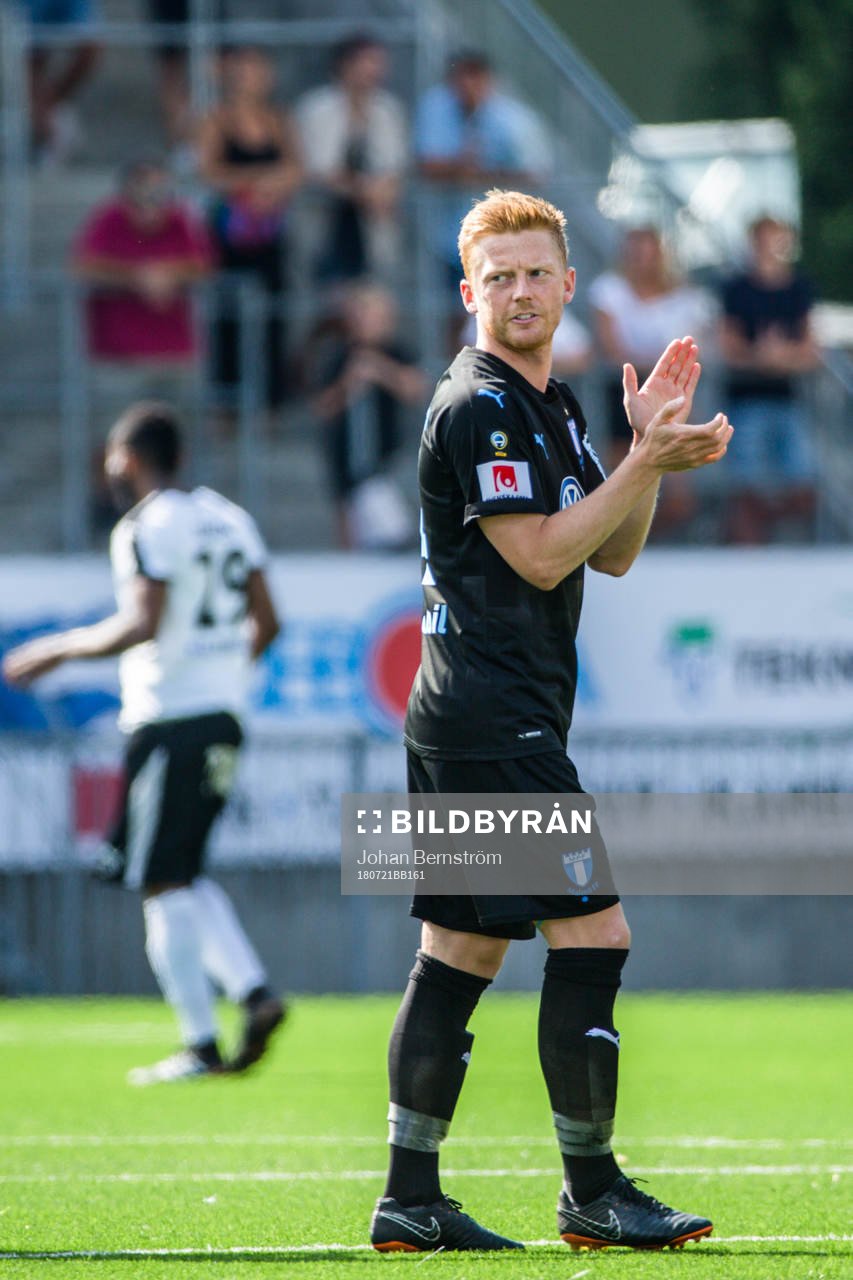Malmö FFs Anders Christiansen före fotbollsmatchen i