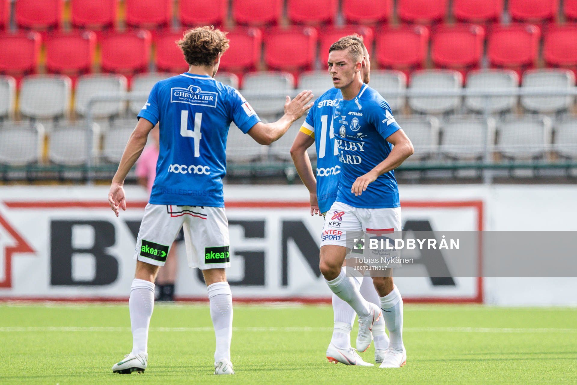 Trelleborgs spelare jublar