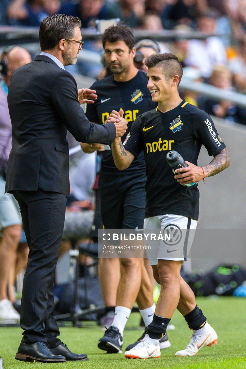 s Nicolas Stefanelli och tränare Rikard Norling