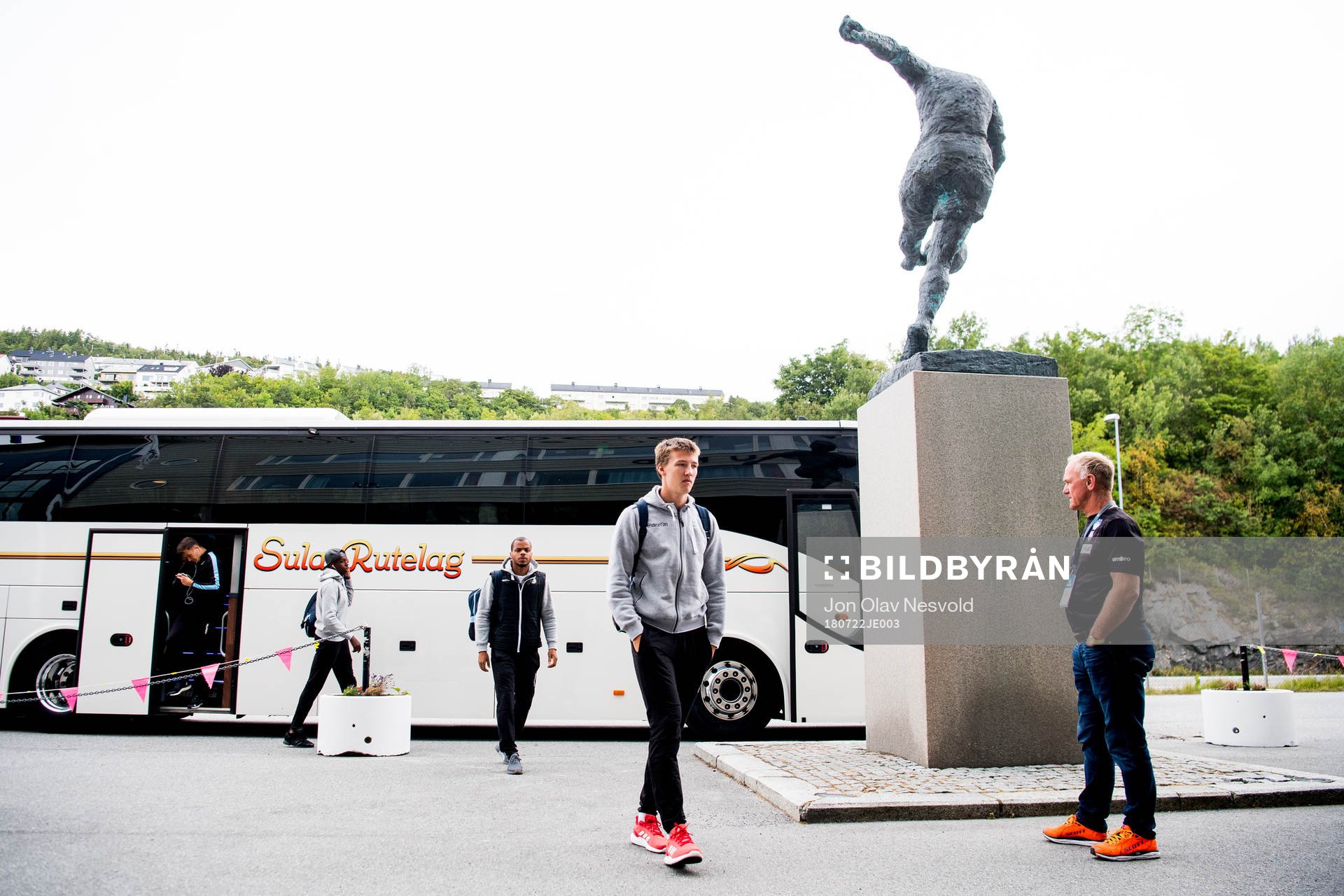 Axel Kryger of Sandnes Ulf arrives
