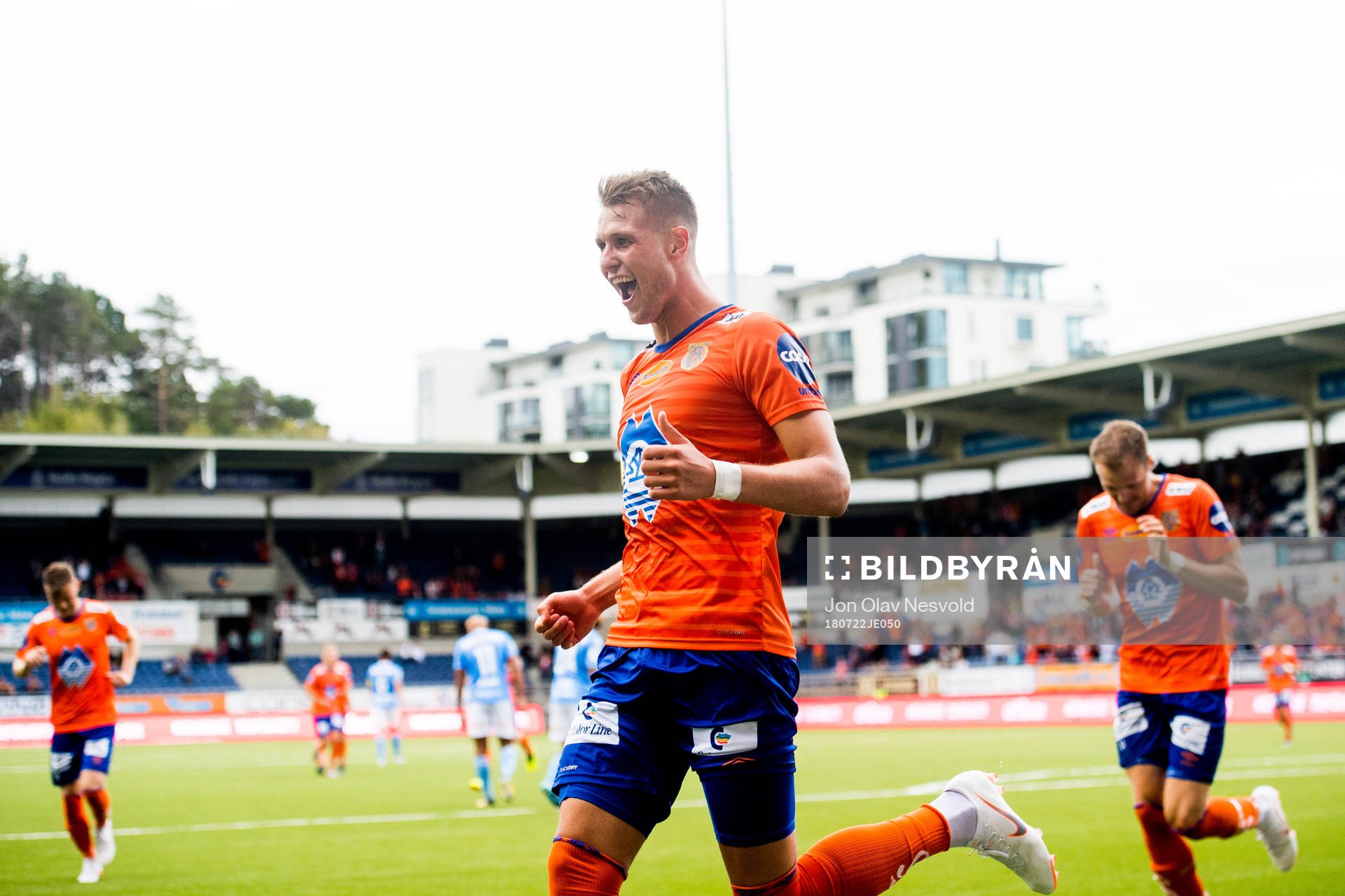 Hólmbert Fridjónsson of Aalesund celebrates the 1-0 goal