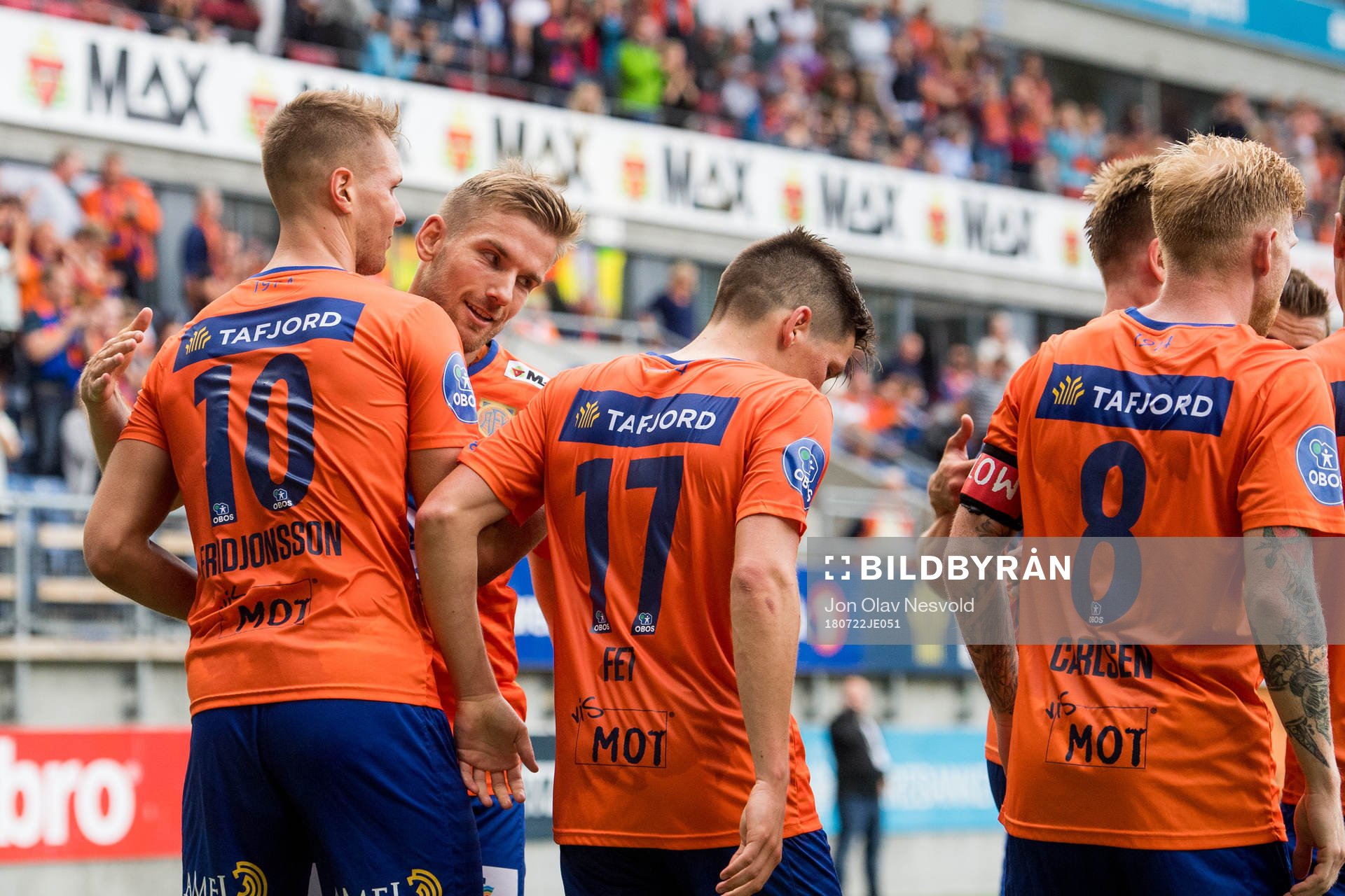 Hólmbert Fridjónsson of Aalesund celebrates the 1-0 goal