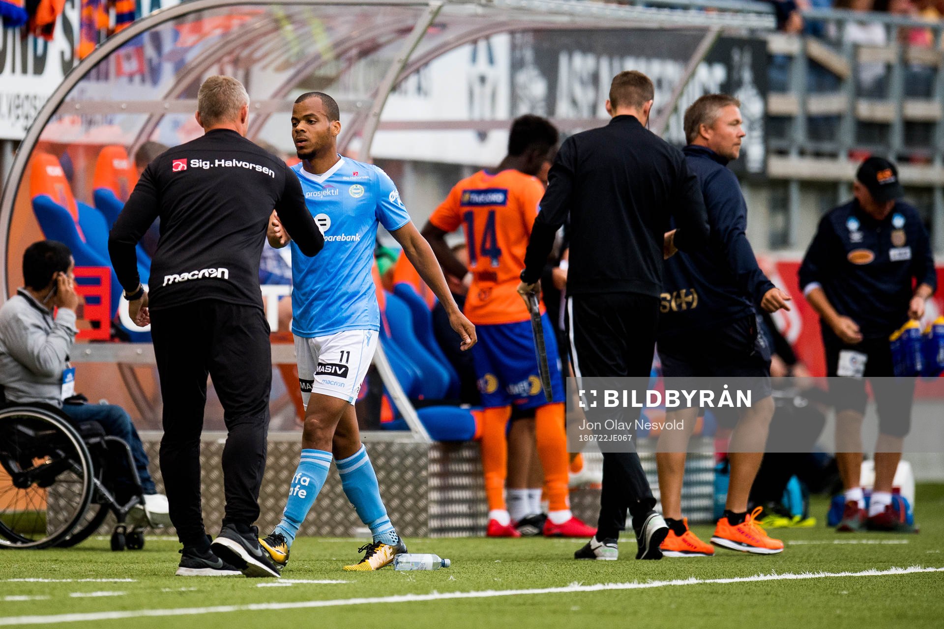 Bengt Sæternes, head coach of Sandnes Ulf, and Erixon