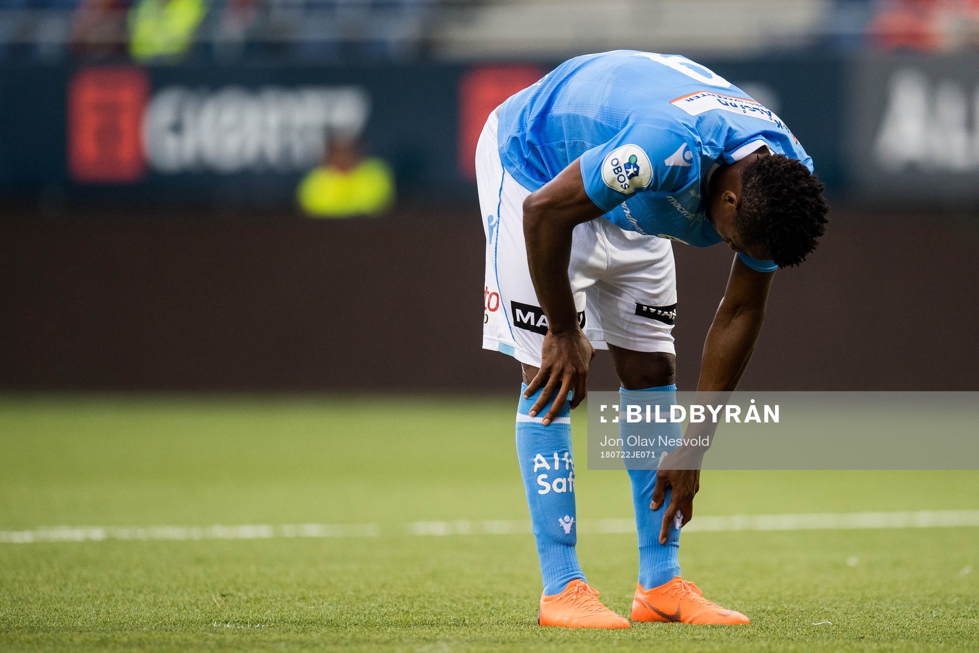 Kachi of Sandnes Ulf looks dejected