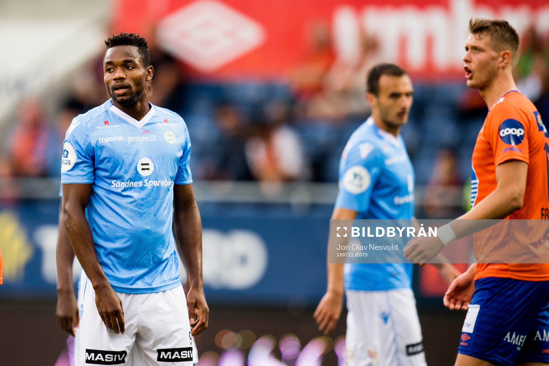 Kachi of Sandnes Ulf looks dejected