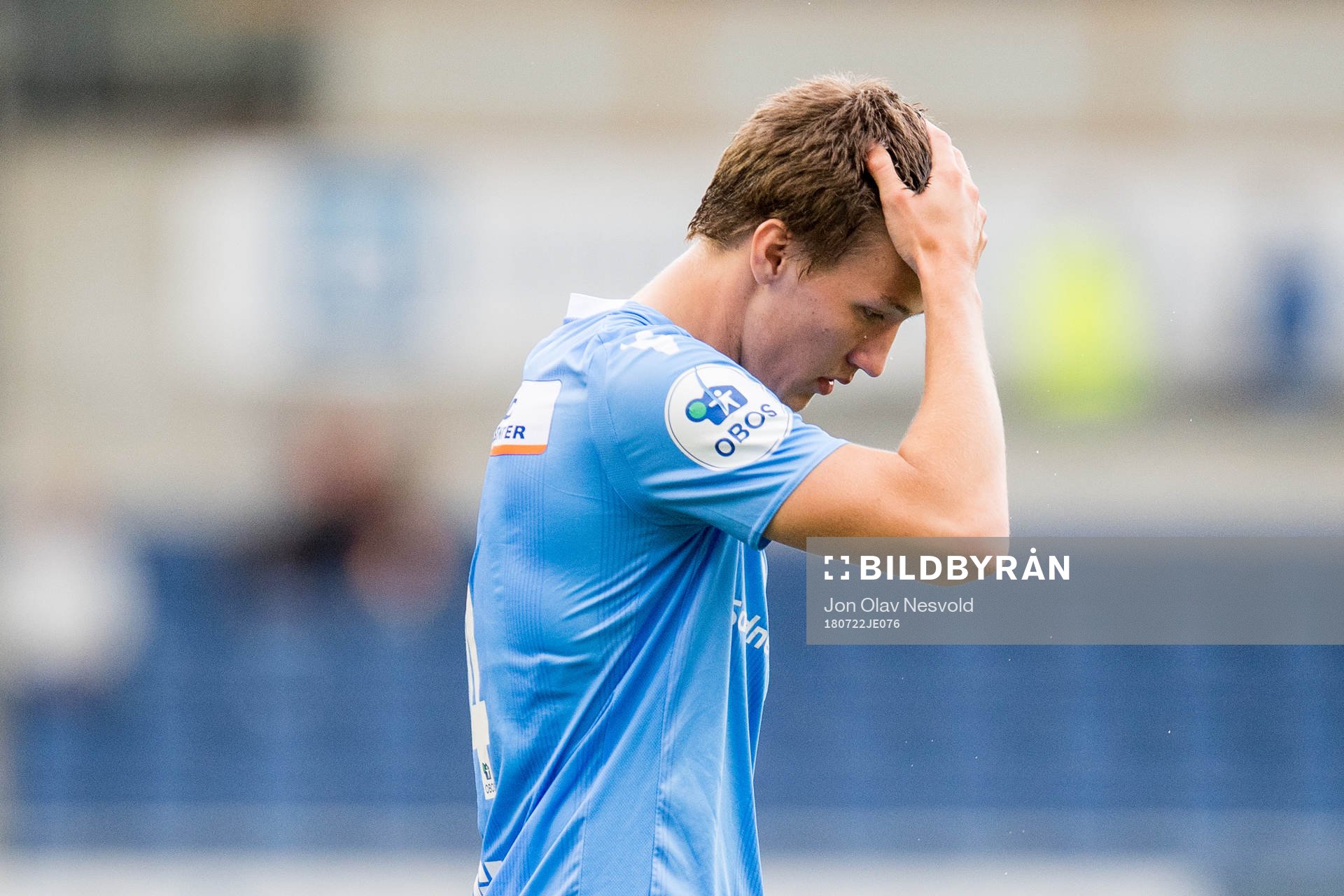 Axel Kryger of Sandnes Ulf looks dejected
