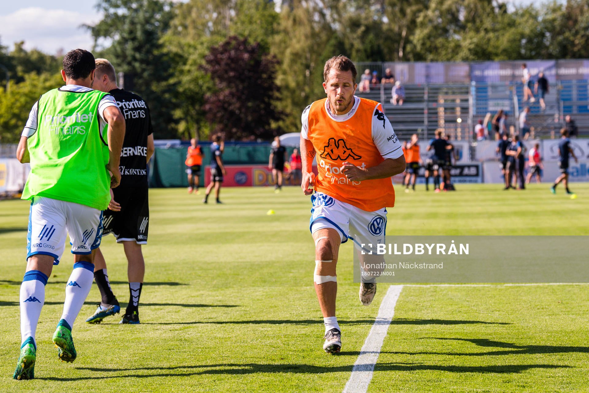 IFK Göteborgs Tobias Hysén värmer upp före