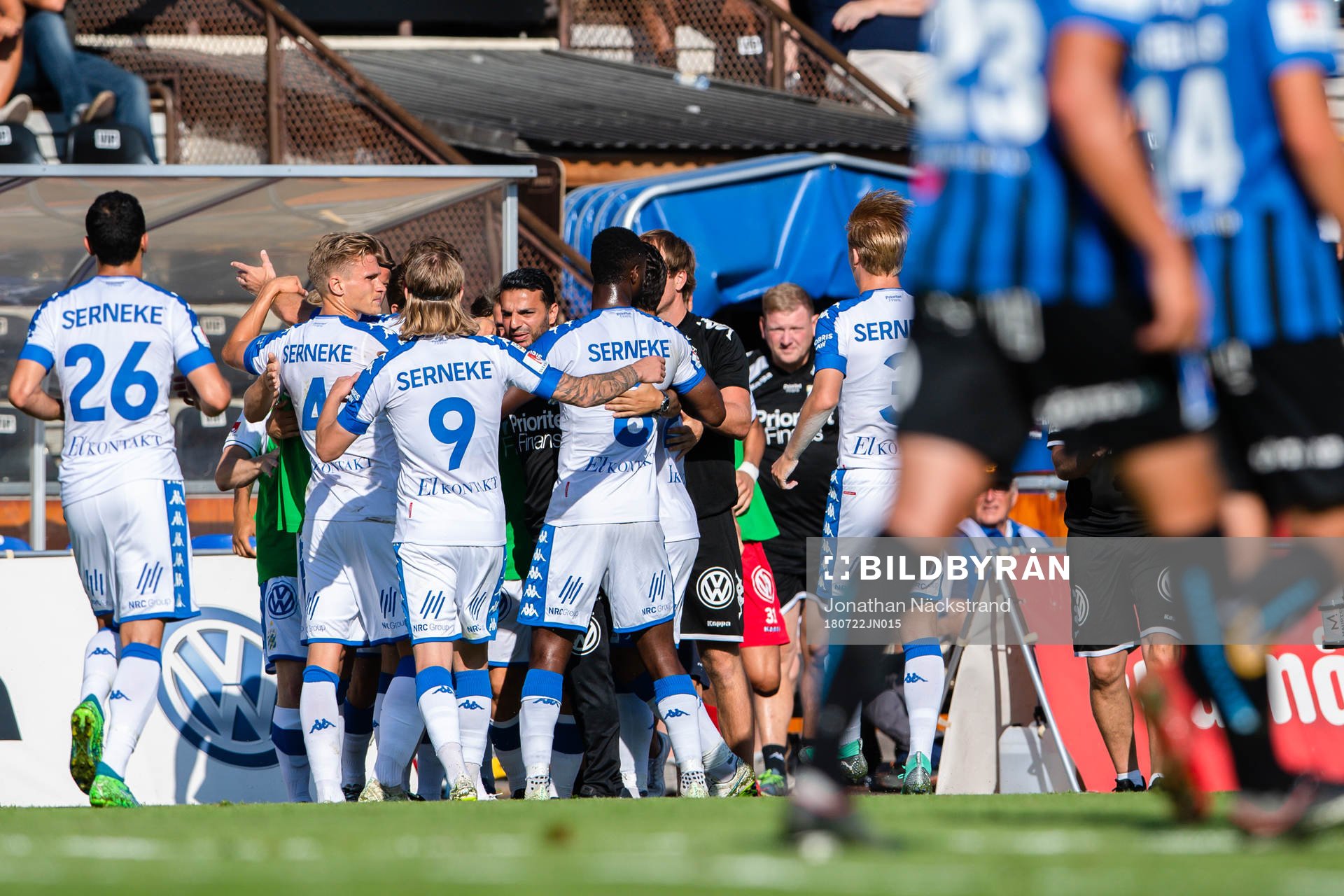 IFK Göteborgs spelare jublar
