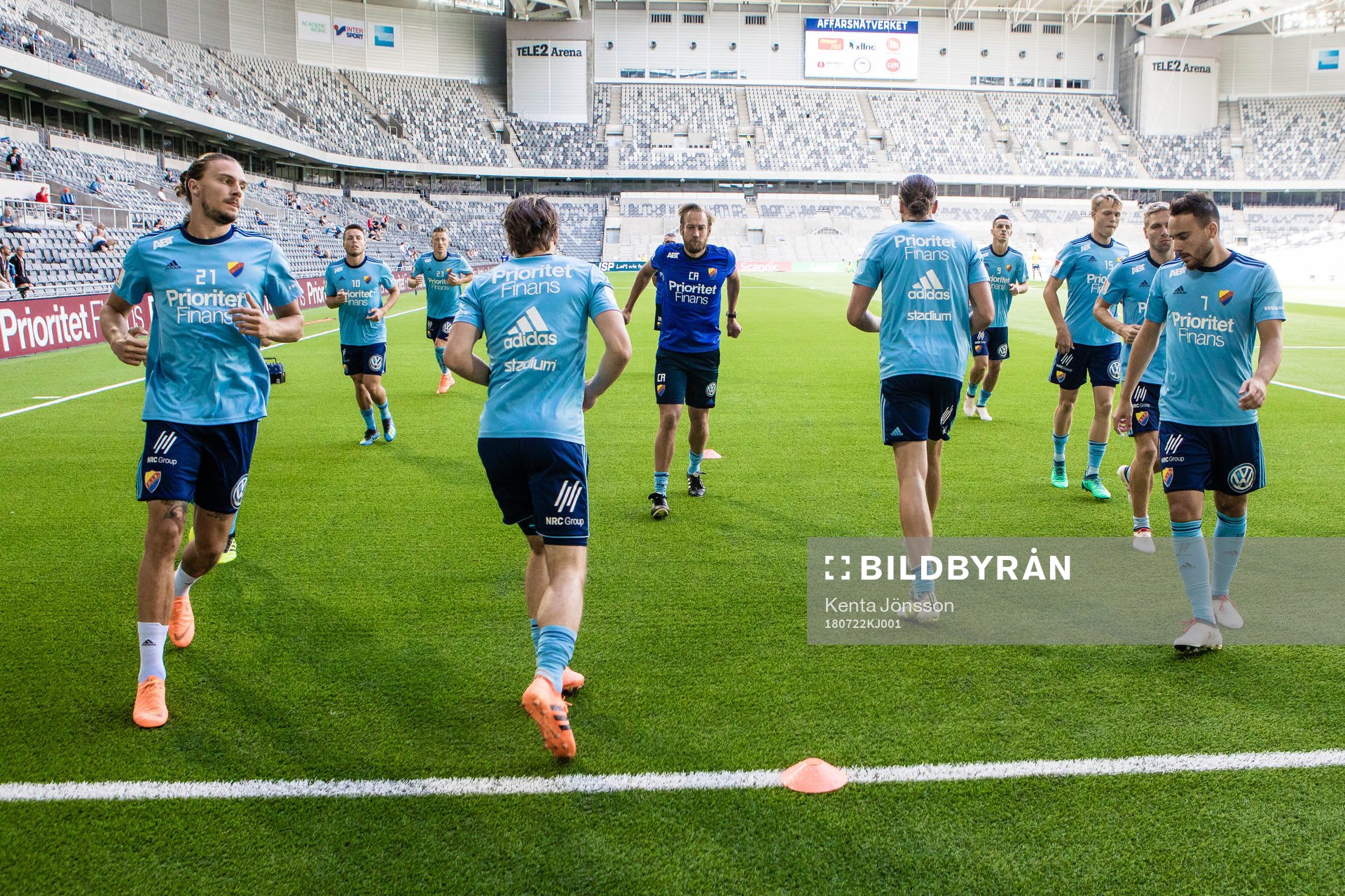 Djurgårdens Erik Johansson , Kevin Walker och Kerim Mrabti