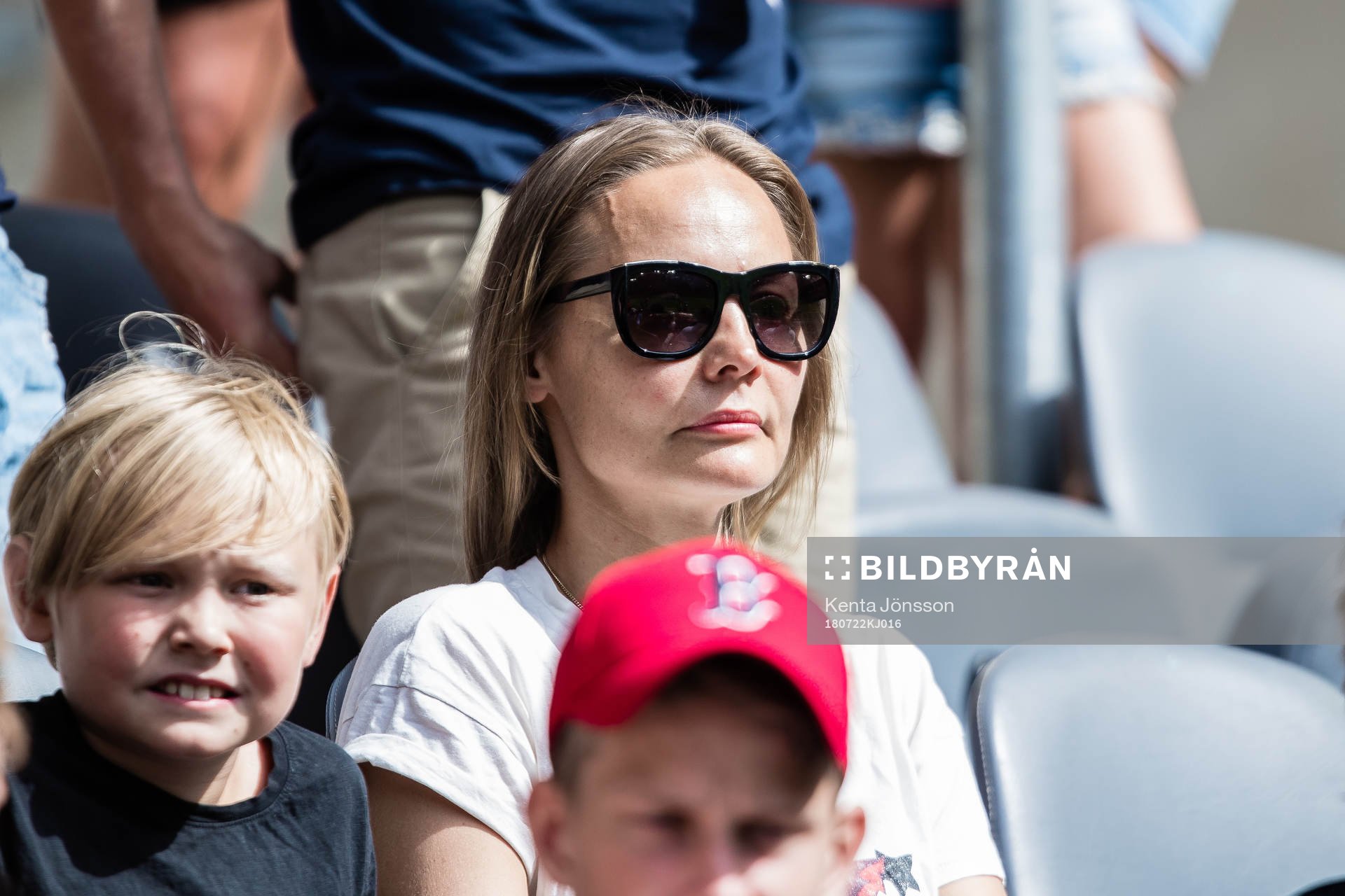 Carina Berg, fru till Djurgårdens Erik Johansson, på