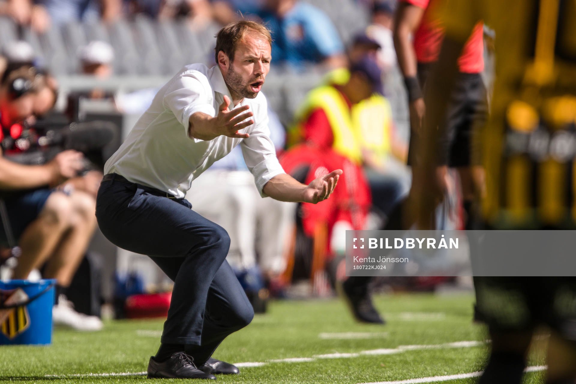 Häckens tränare Andreas Alm