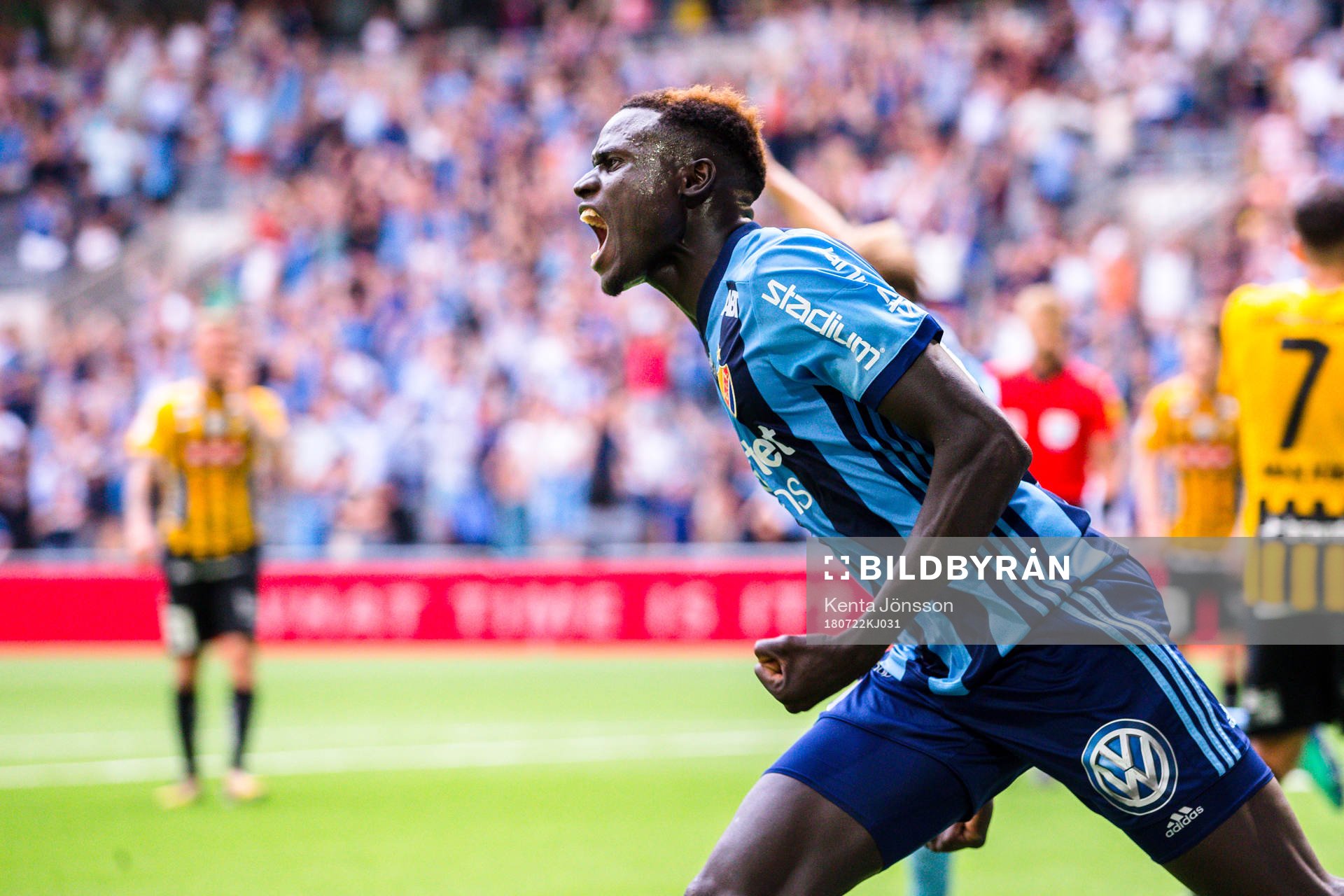 Djurgårdens Aliou Badji jublar