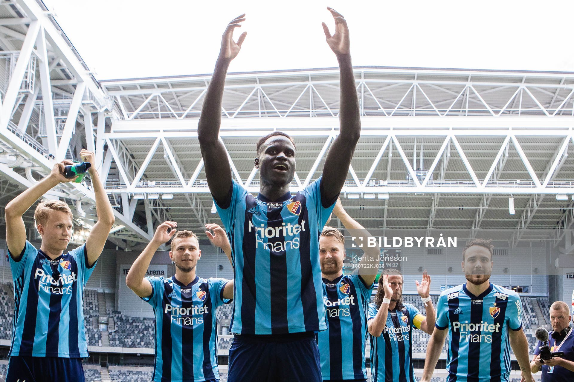 Djurgårdens Aliou Badji jublar